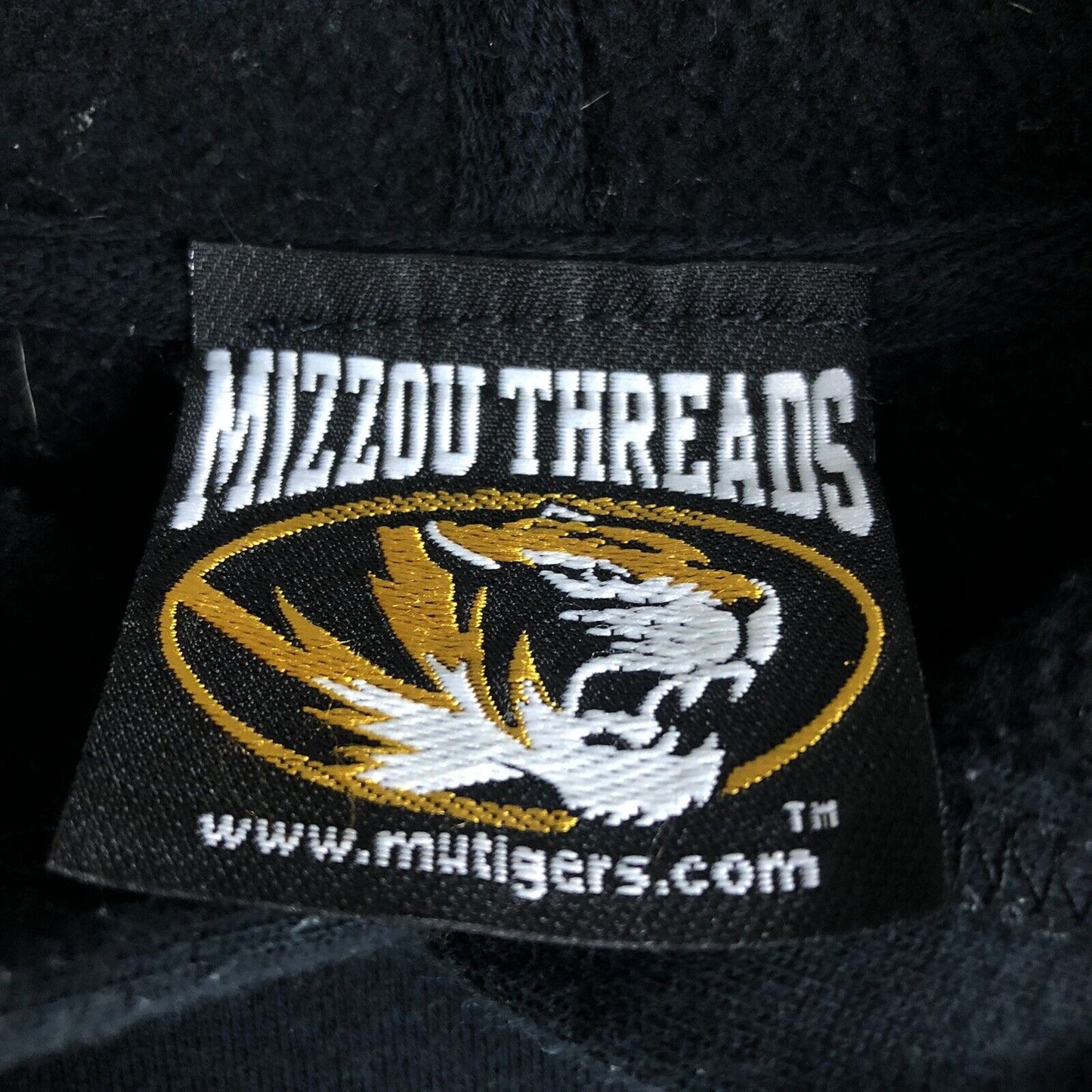 Missouri Mizzou Tigers Pullover Hoodie Women’s Medoum Black Long Sleeve