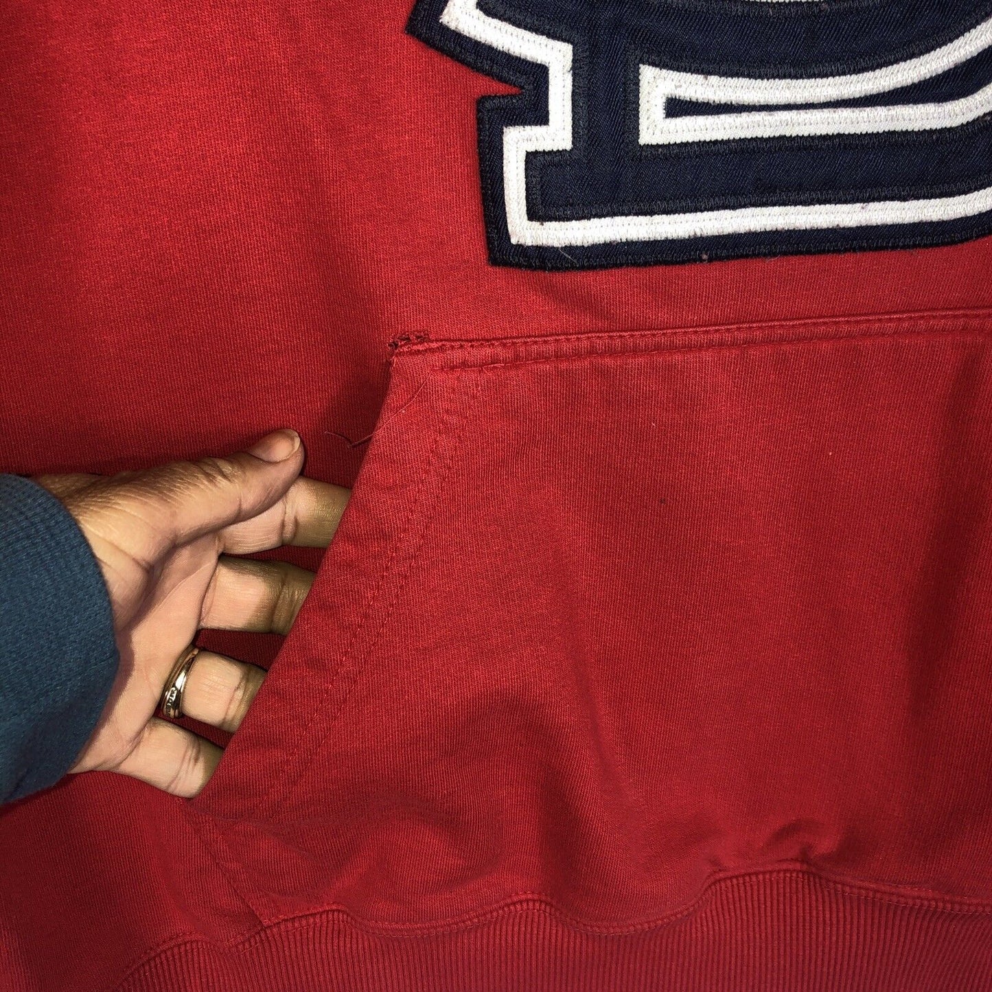 Stitches St Louis Cardinals Hoodie Adult Large Color Red/Blue