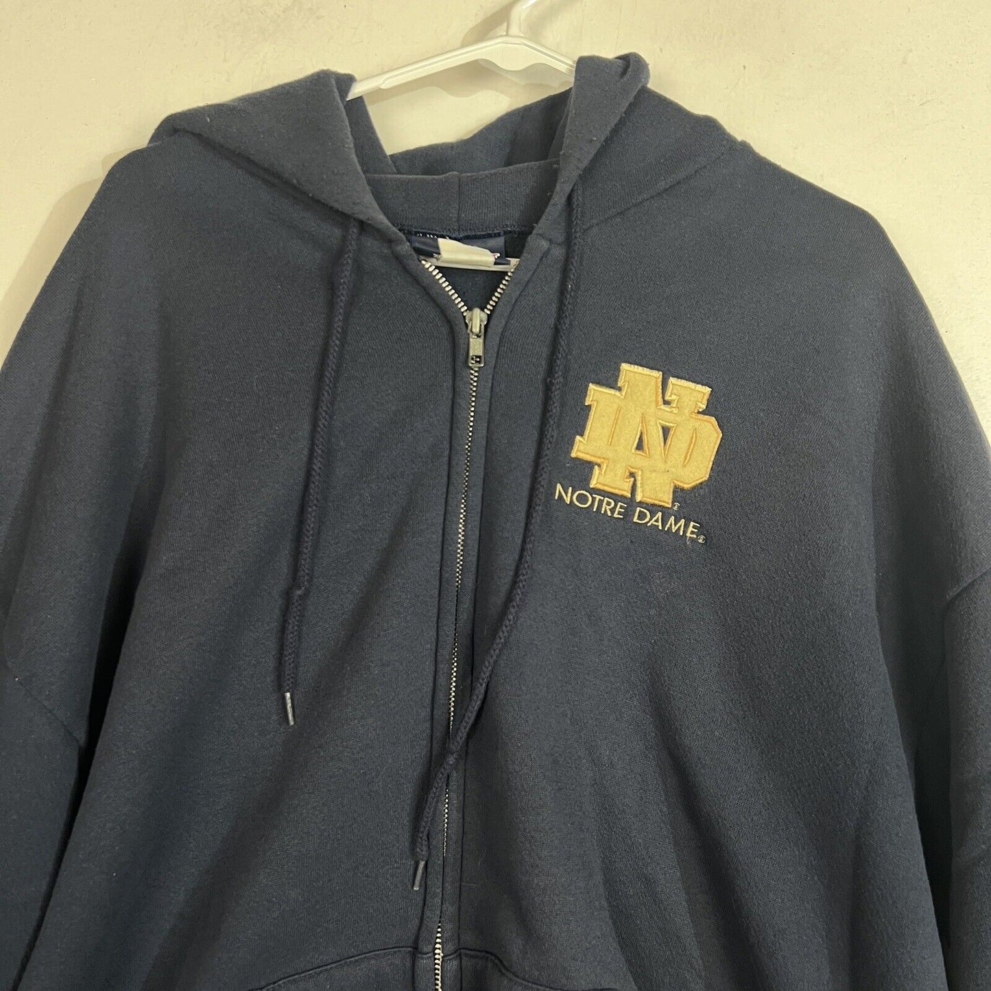 Jansport Notre Dame Hoodie Men’s XXL Multicolor Full Zip Embroidered Jacket 5104