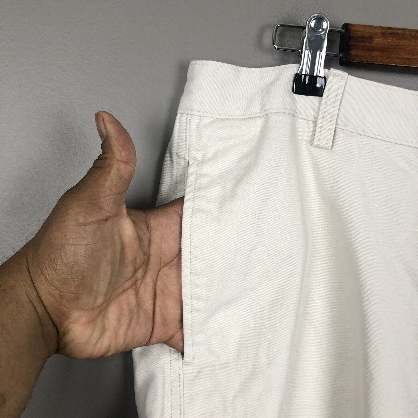 Chaps Men’s Chino Shorts Size 38W Color Beige Casual