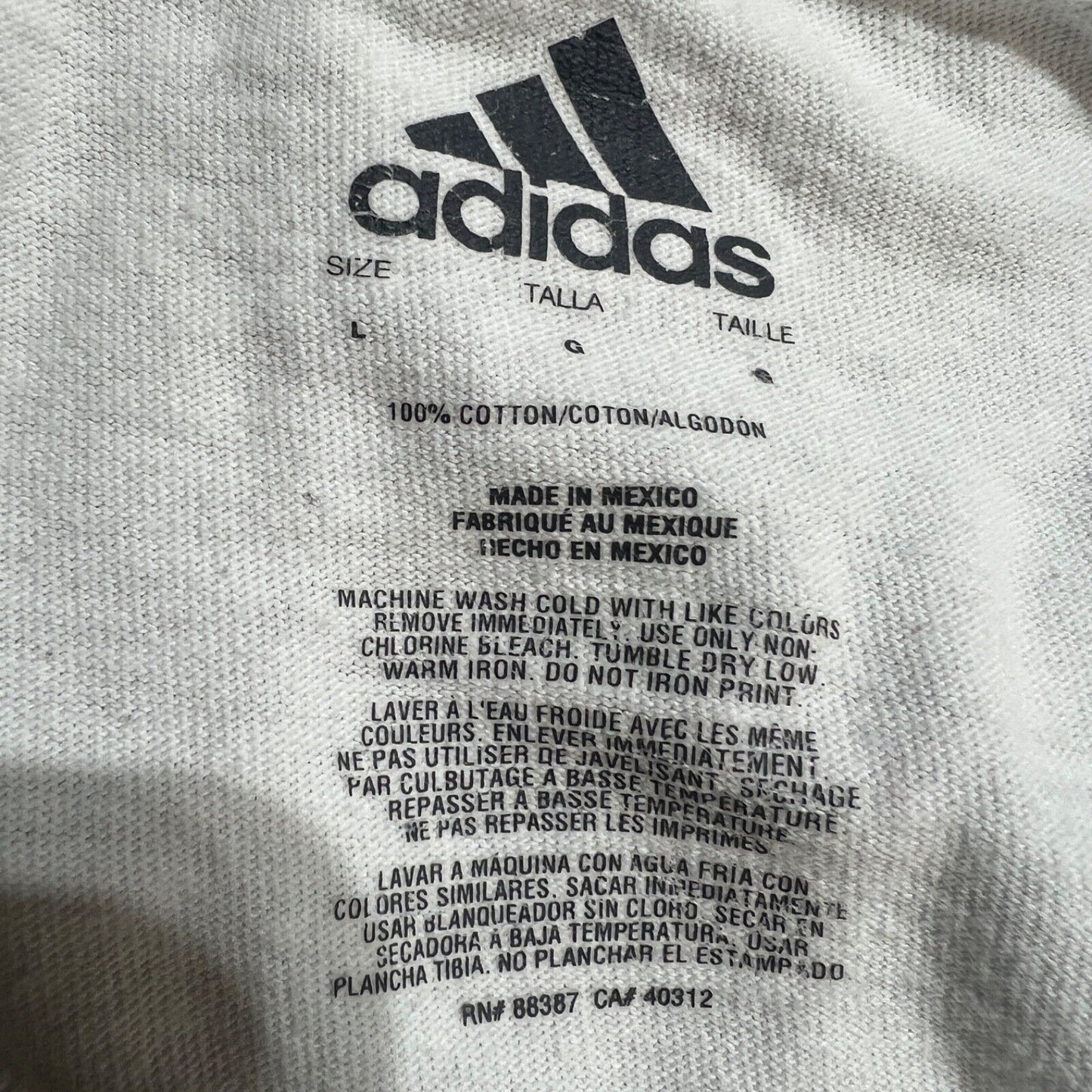 Adidas Shirt Men's Size Large Multicolor Long Sleeve Pullover