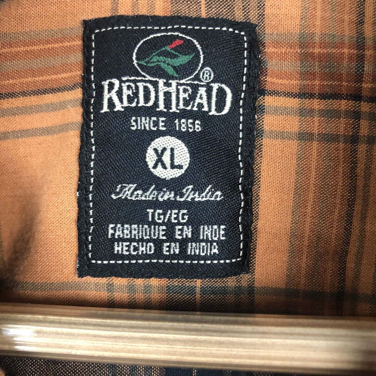 Red Head Button Up Shirt Men’s XL Long Sleeve Multicolor