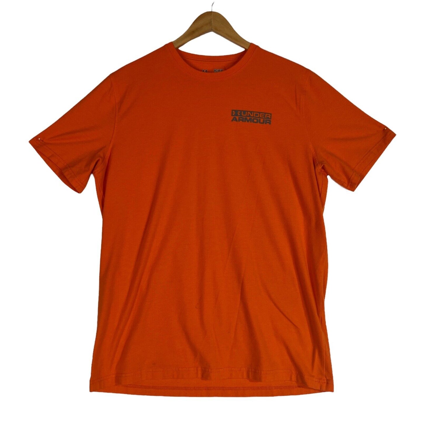 Under Armour T Shirt Men’s Size Medium Color Orange (Pre-Owned) Heat Gear
