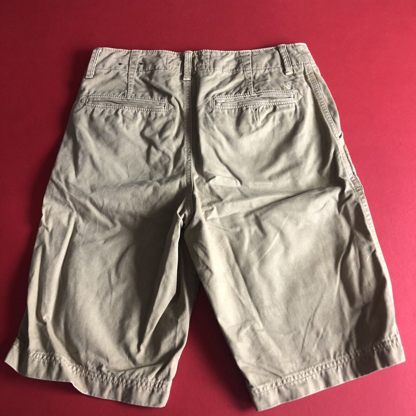 American Eagle Longer Length Shorts Mens Size 28 Color Khaki 0115