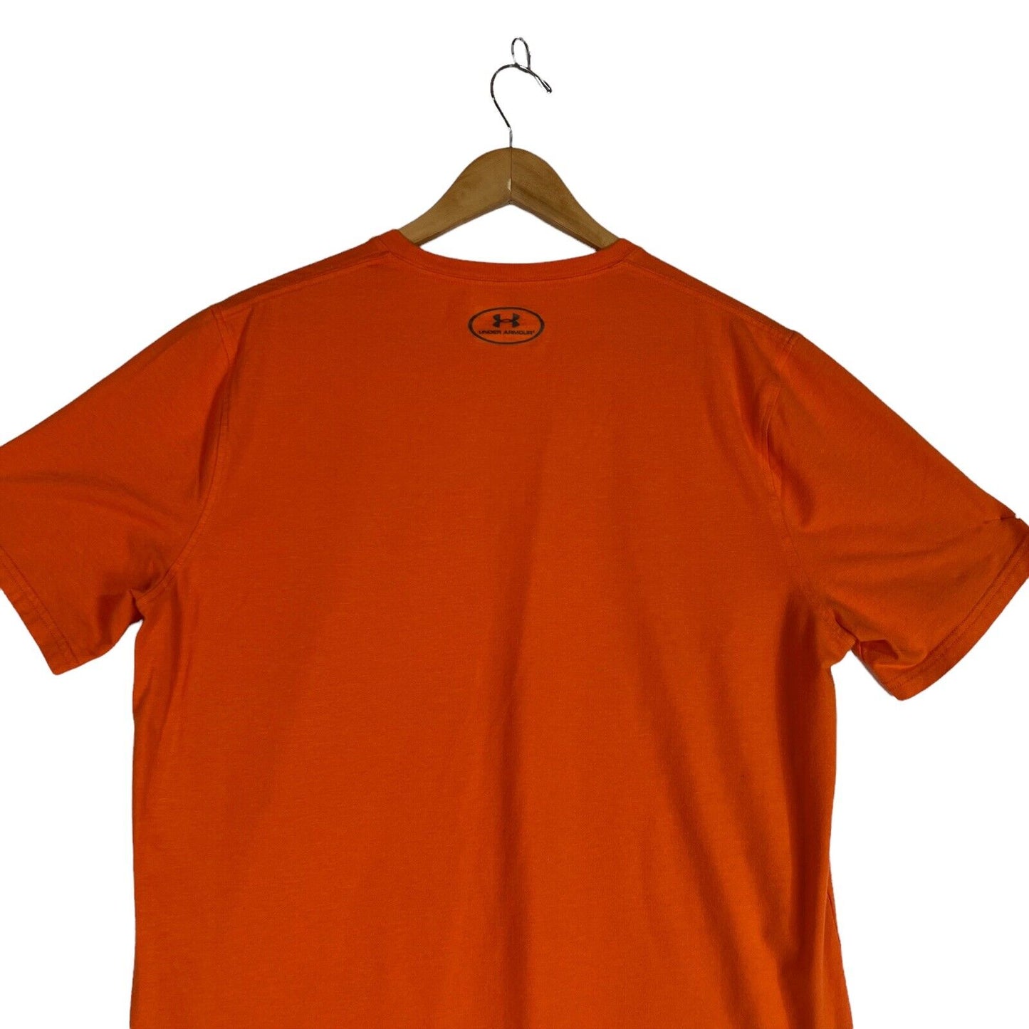 Under Armour T Shirt Men’s Size Medium Color Orange (Pre-Owned) Heat Gear