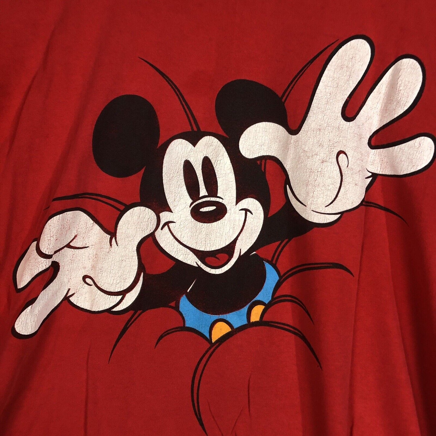 Vintage Disney Mickey Mouse T-Shirt Men’s Size 2XL Color Red (One Size Fits All)