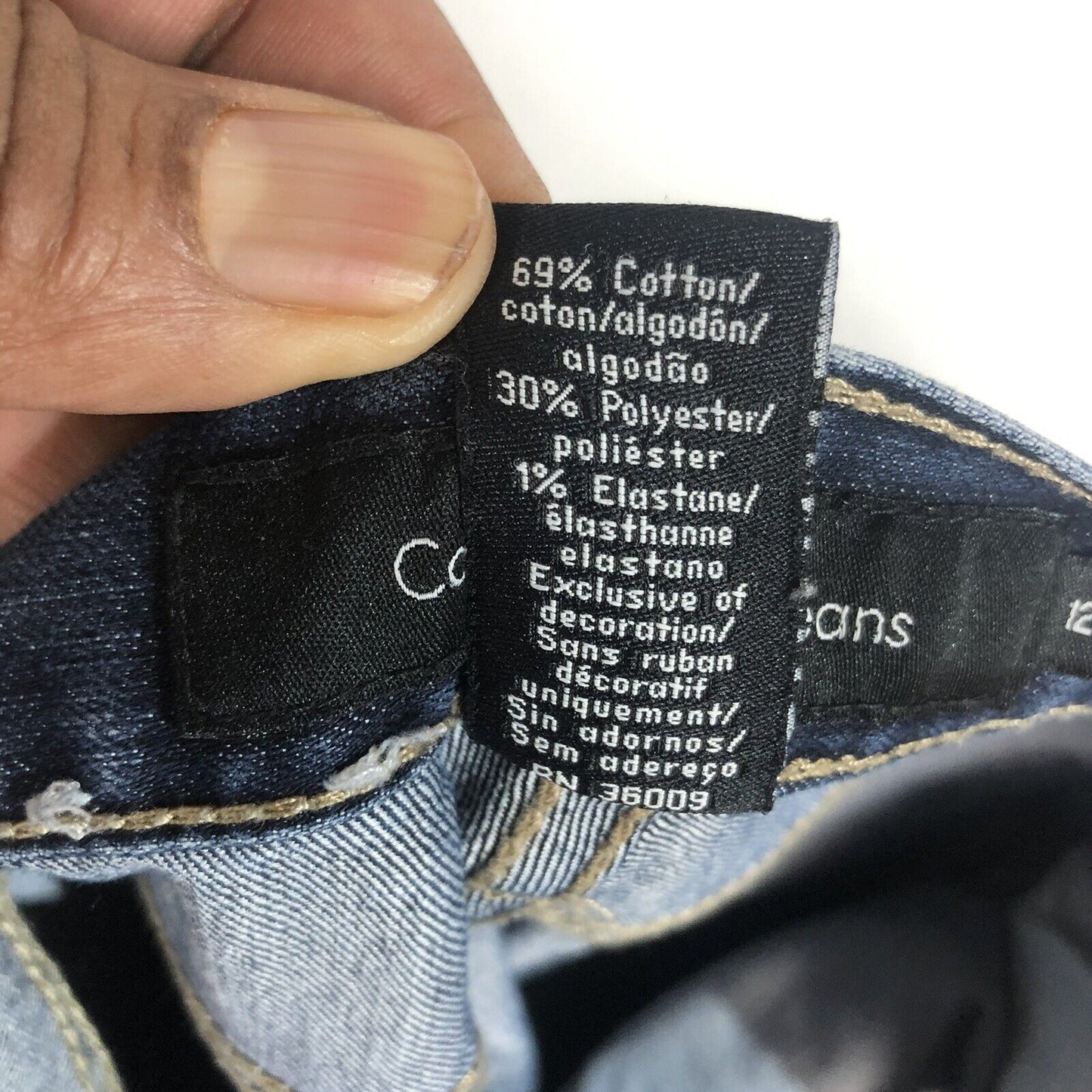 Calvin Klein Jeans Flare Womens Size 12 Color Blue