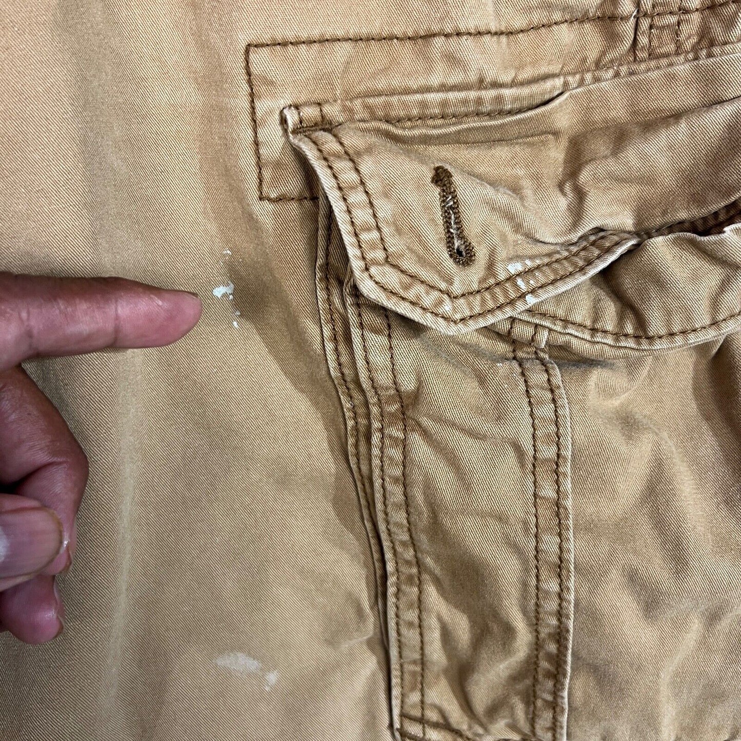 Old Navy Shorts Men's Size 38 Color Beige Cargo Heavyweight