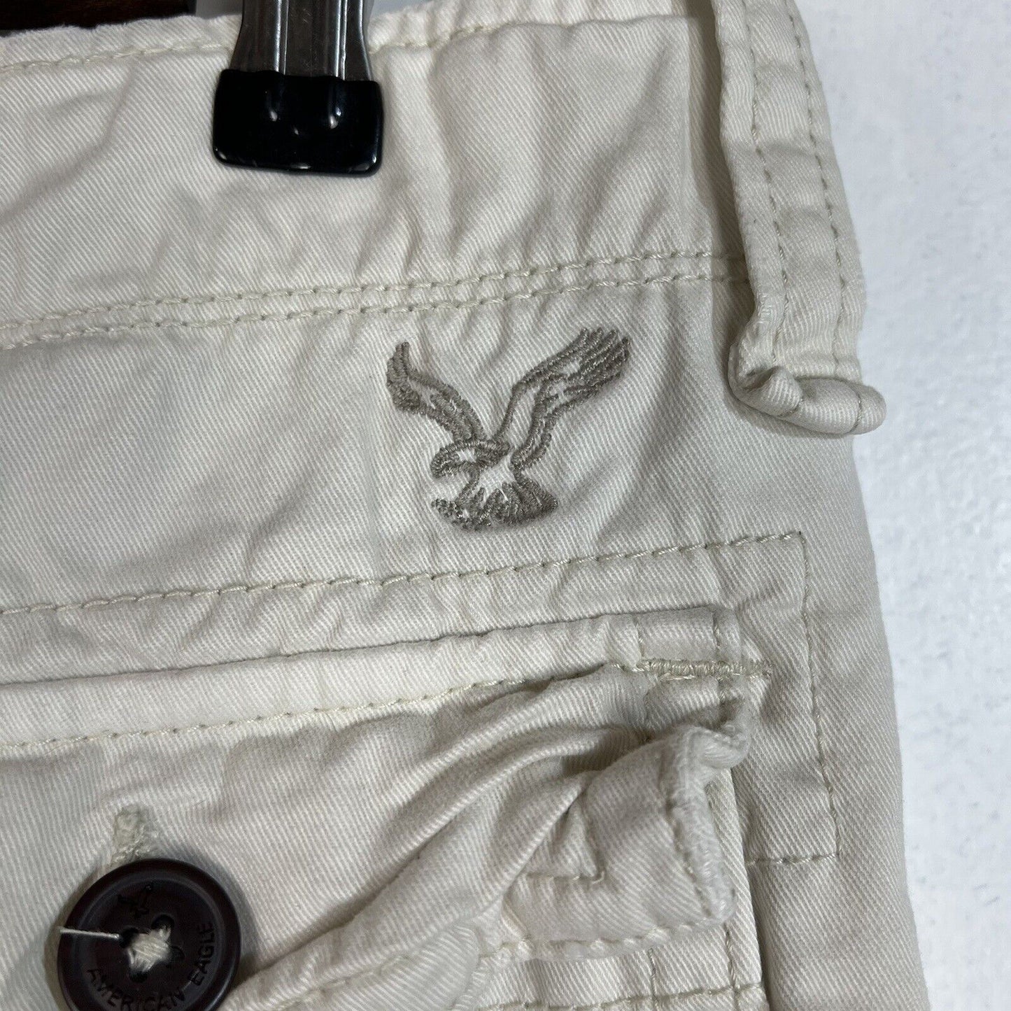 American Eagle Classic Length Mens Cargo Shorts Size 32 Khaki PreOwned