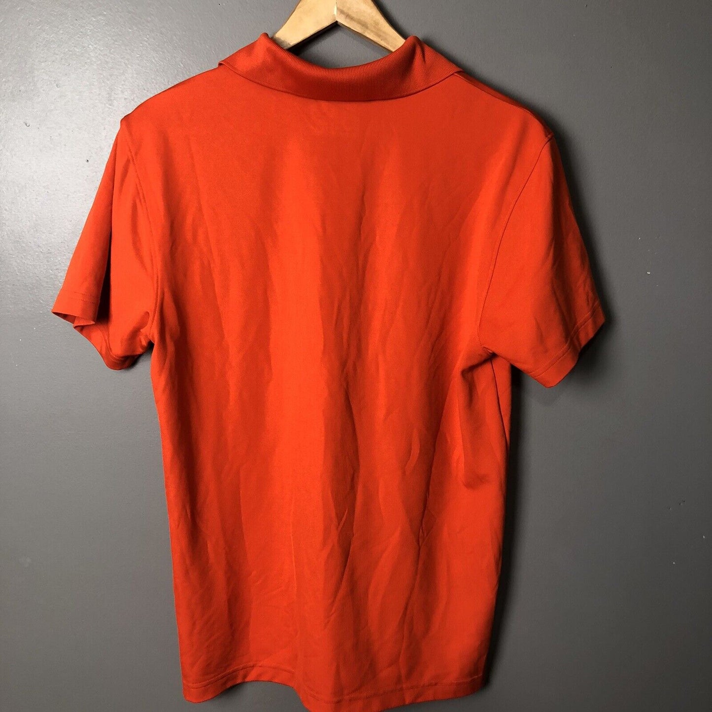 Under Armour Pullover Polo Golf Shirt Adult Small Orange Casual Men’s