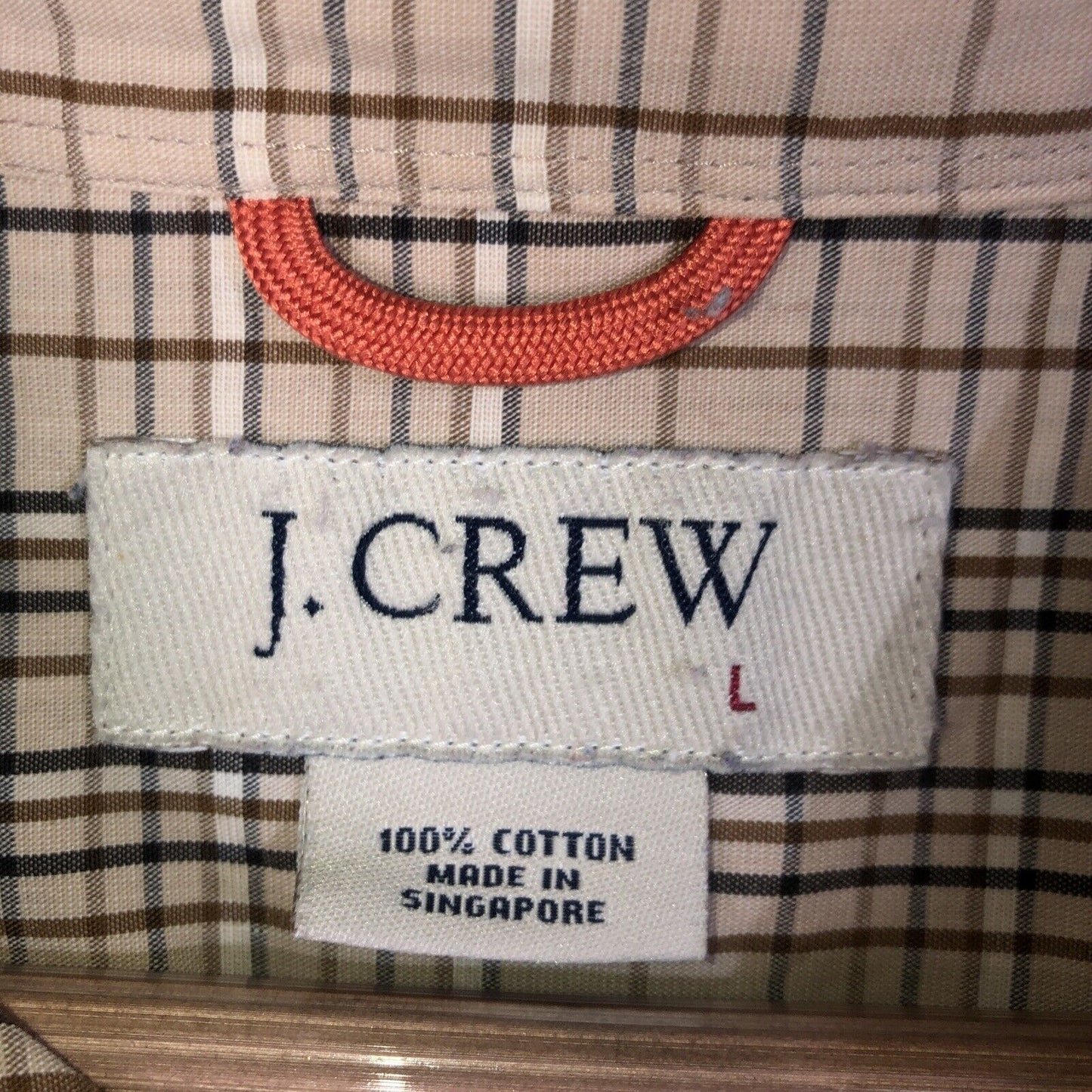 J. Crew Shirt Mens Size Large Color Brown