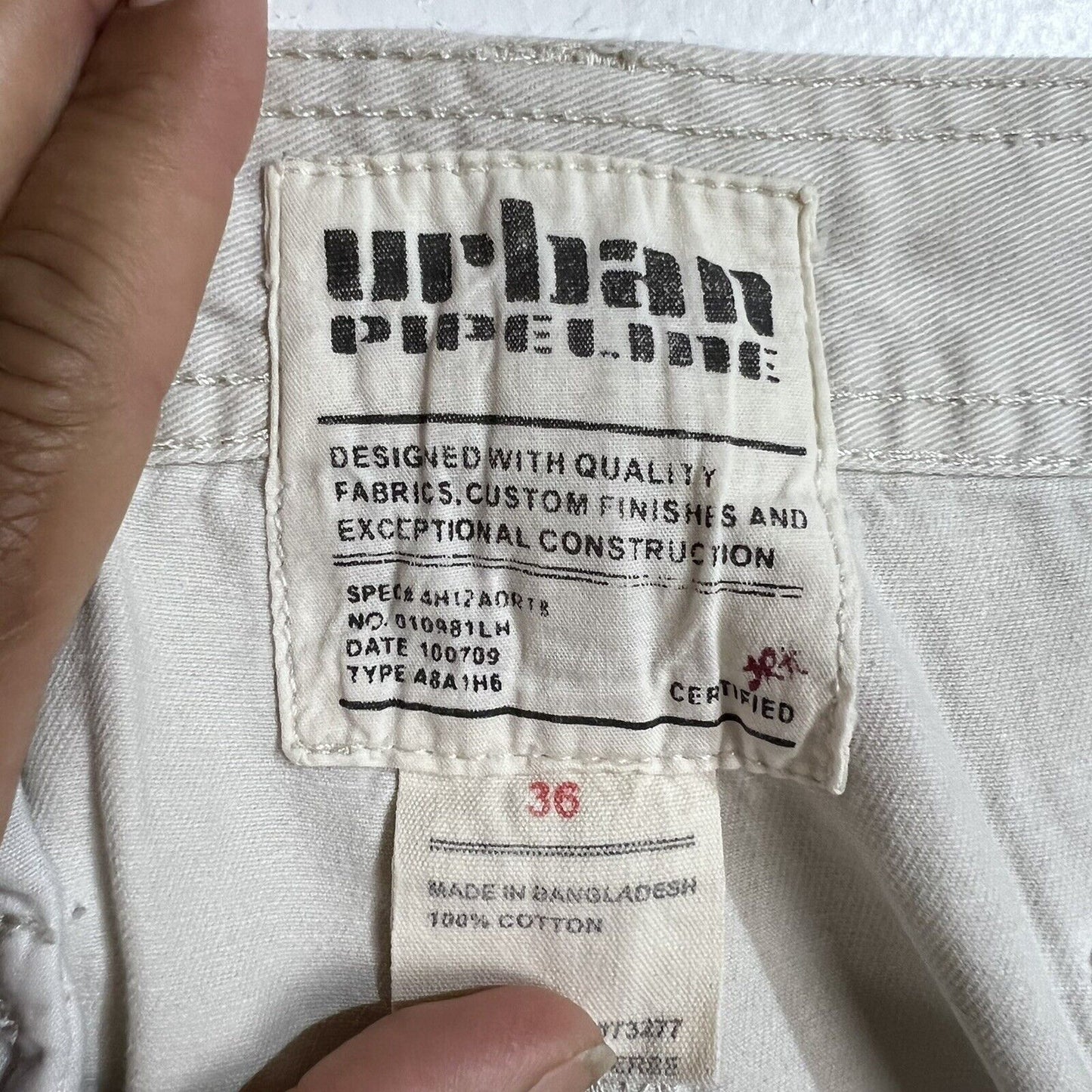 Urban Pipeline Mens Shorts Size 36 Color Khaki PreOwned