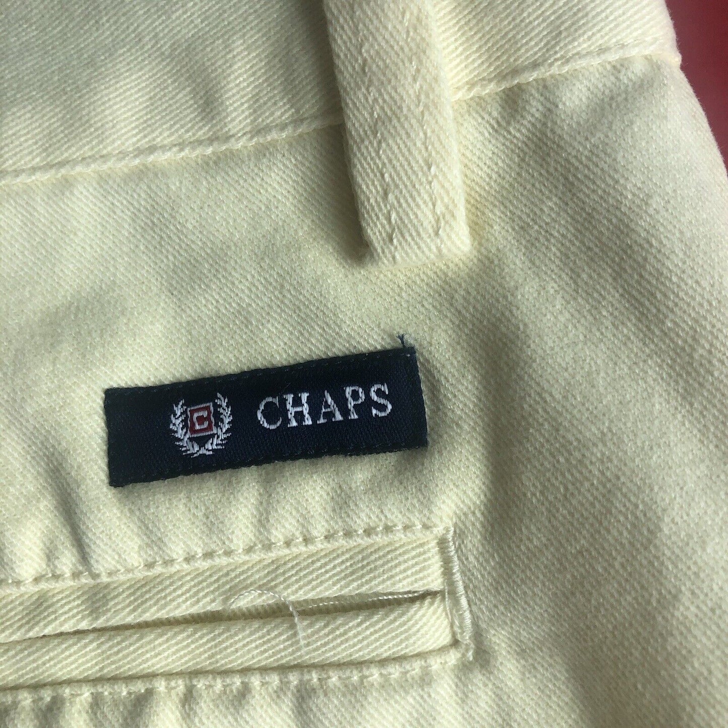 Chaps Shorts Mens Size 38 Color Yellow. 0022