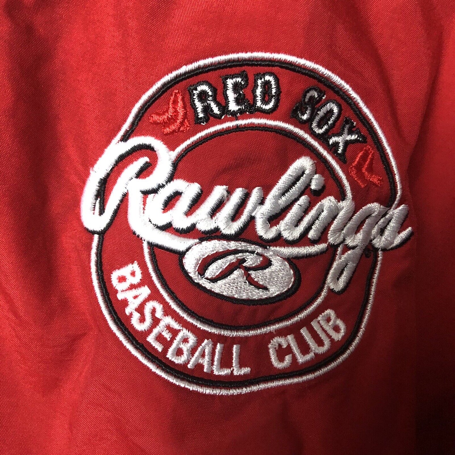 Rawlings Boston Redsox Pullover Jacket Adult Medium Red Dustin Pedroia #15