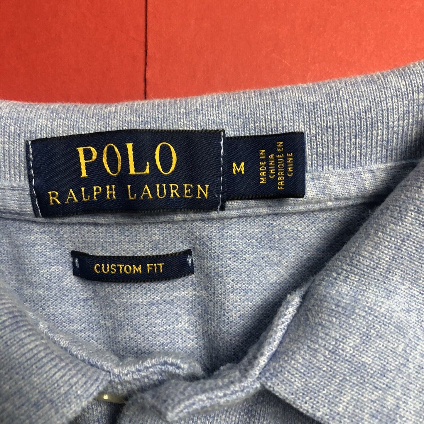 Polo Ralph Lauren Custom Fit Boys Medium Blue Polo Shirt