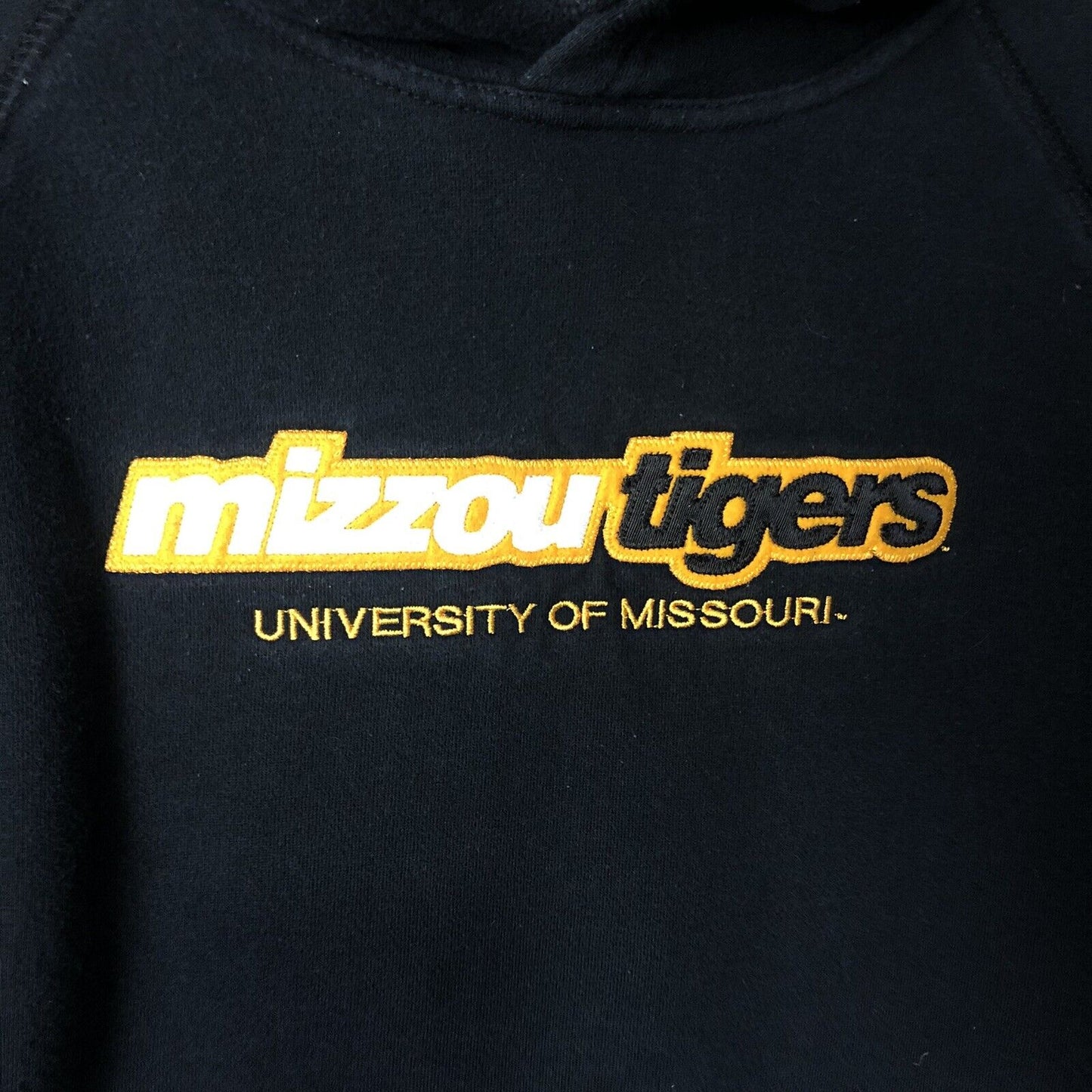 Missouri Mizzou Tigers Pullover Hoodie Women’s Medoum Black Long Sleeve