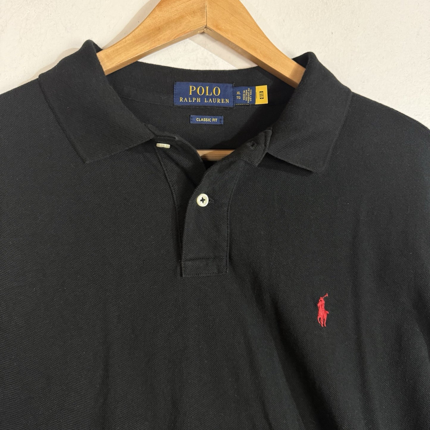 Polo Ralph Lauren Shirt Men’s XL Color Black Blue Label Long Sleeve