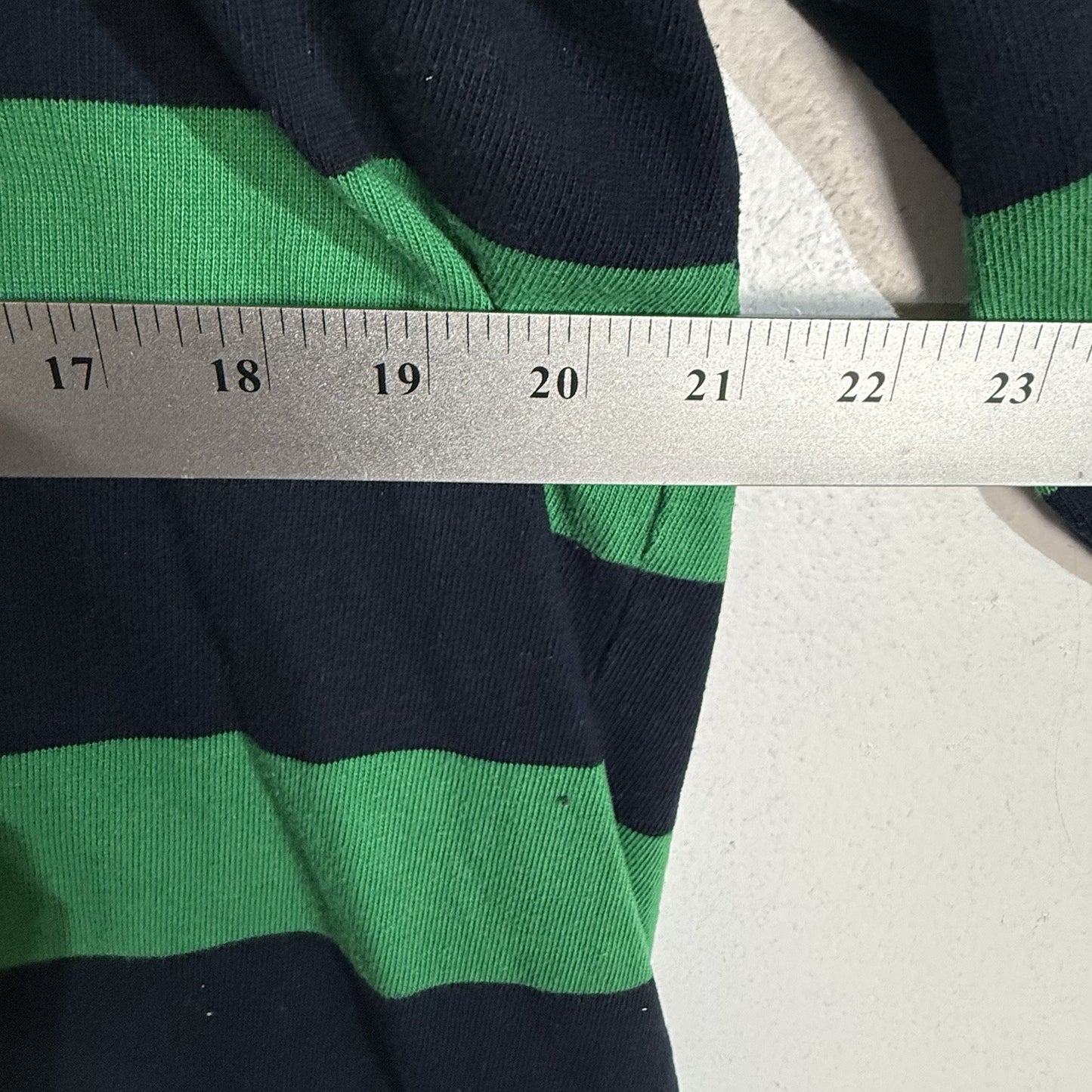 Chaps Rugby Shirt Men’s Large Multicolor Long Sleeve Striped Heavyweight