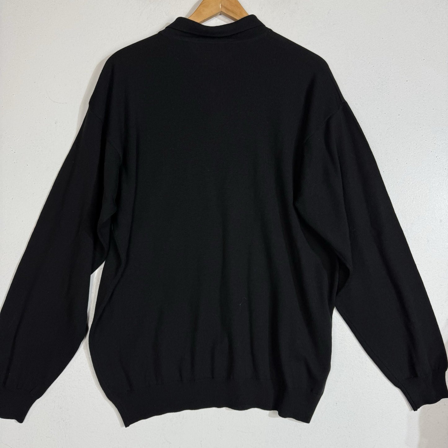 Brandini Wool Sweater Men’s Large Color Black Made In Italy