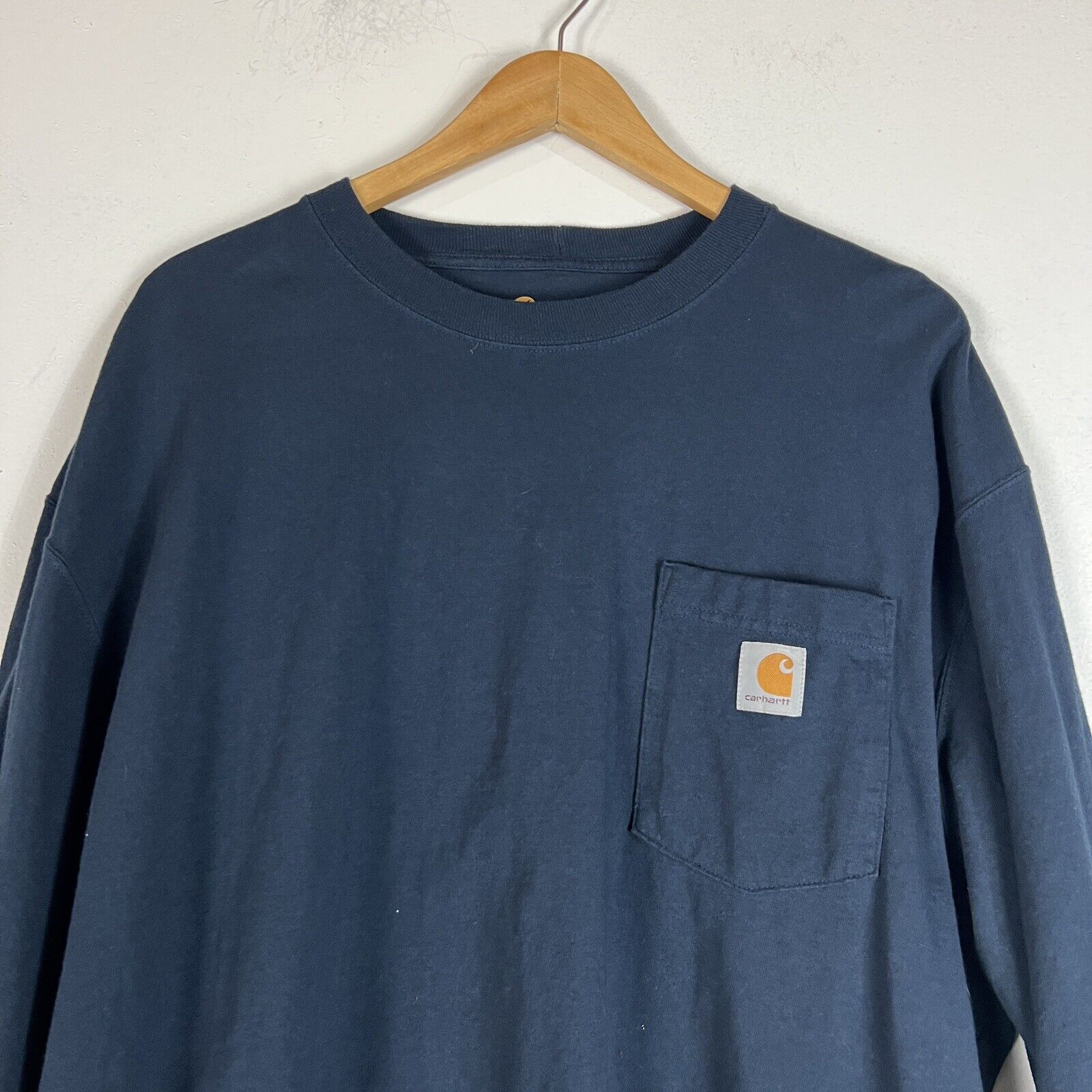 Carhartt Men’s Long Sleeve T-Shirt Size 2XL Color Blue (Pre-Owned)