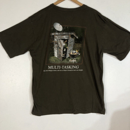 Bass Pro Shops Red Neck Multitasking Novelty T-Shirt Men’s Size XL Multicolor