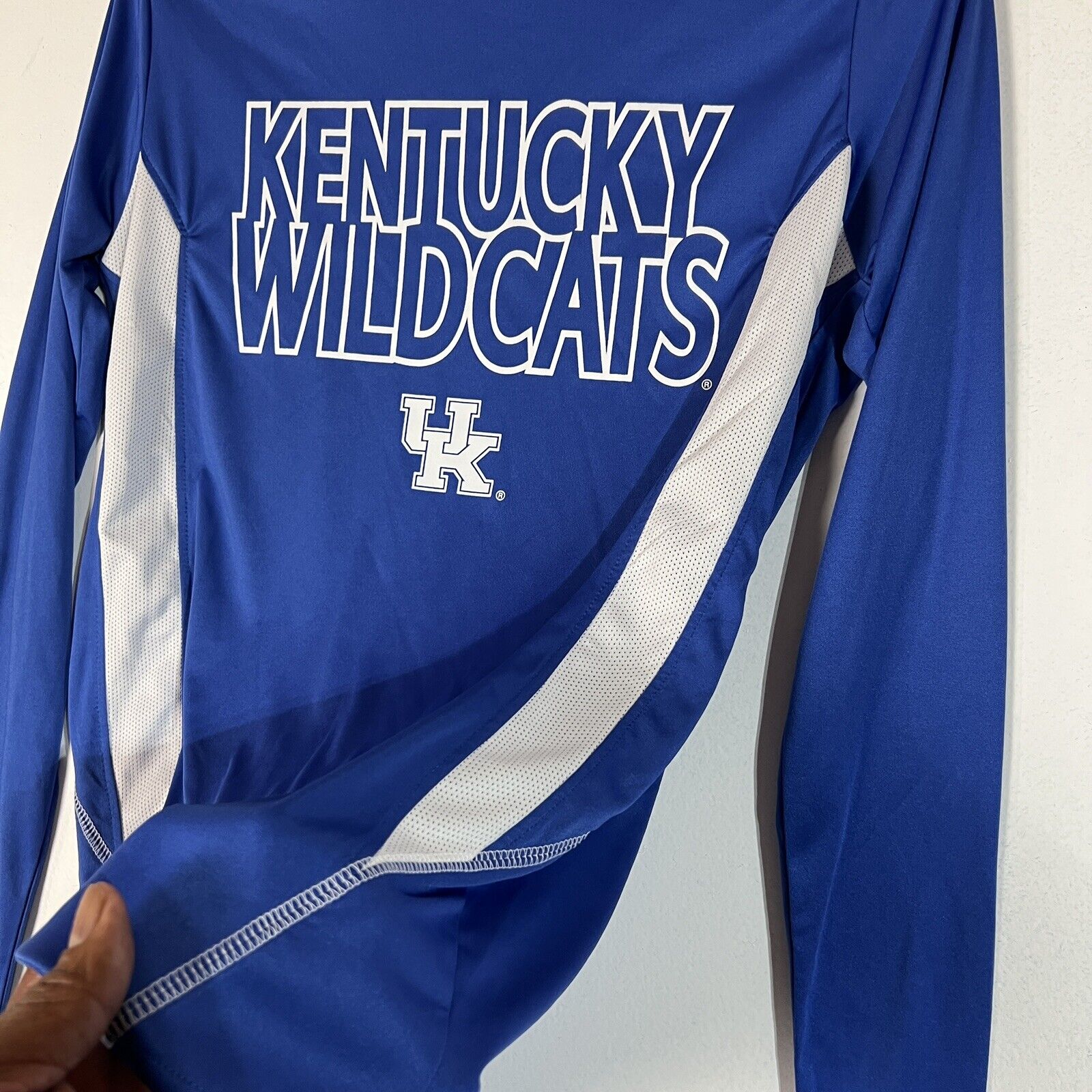 Champion Kentucky Wildcats Men’s Shirt Size Small Blue And White NCAA