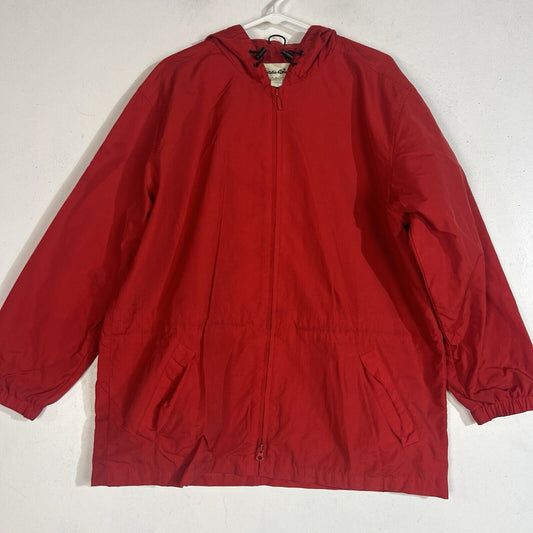 Eddie Bauer Jacket Women’s Large Color Red Full Zip Casual