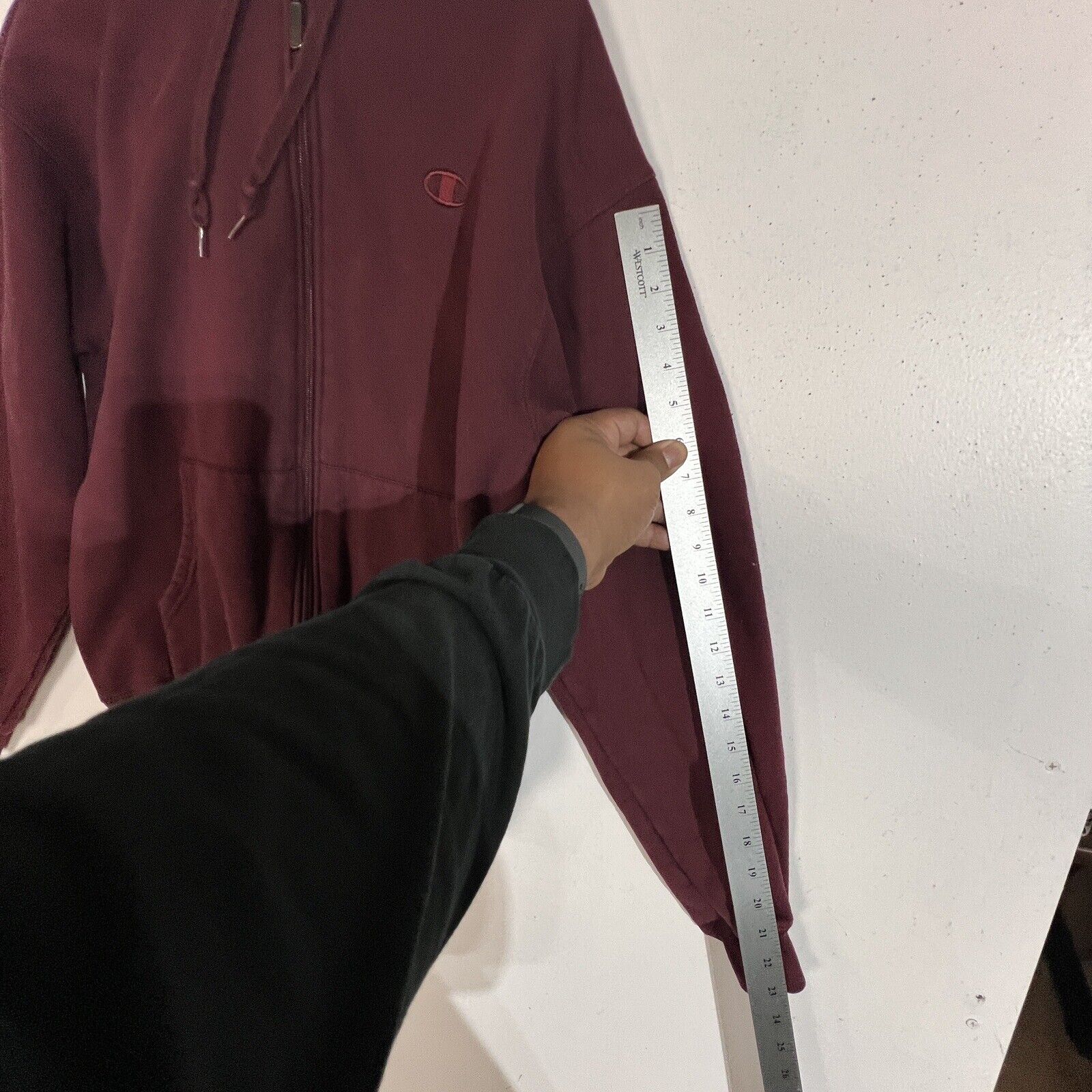 Champion Eco Hoodie Men’s Medium Color Maroon Heavyweight 