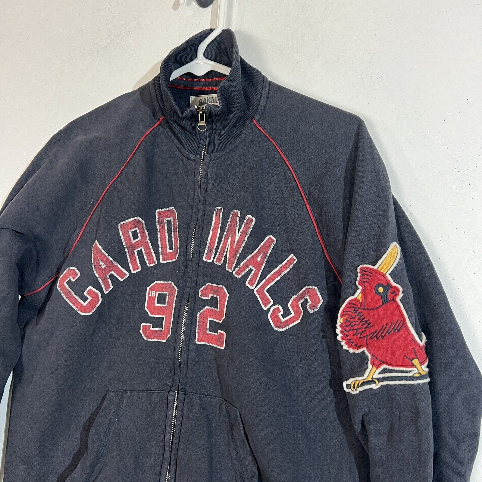 Banner 47 St. Louis Cardinals Jacket Men’s Small Multicolor Full Zip Heavyweight