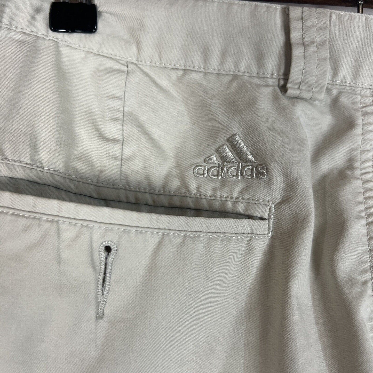 Adidas Men’s Golf Shorts Size 38 Color Beige (Pre-Owned)