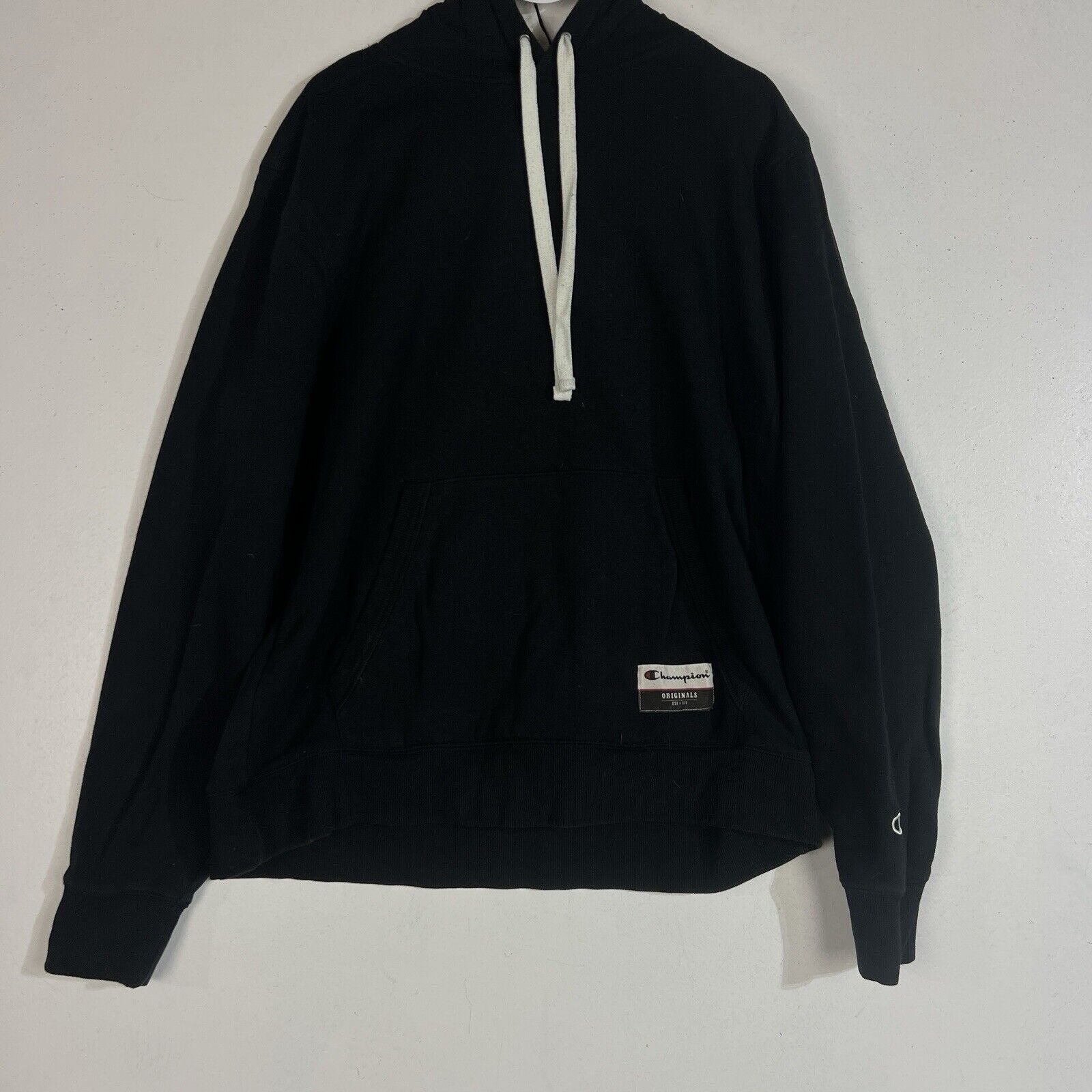 Champion Hoodie Men’s Size Large Black Long Sleeve Pullover