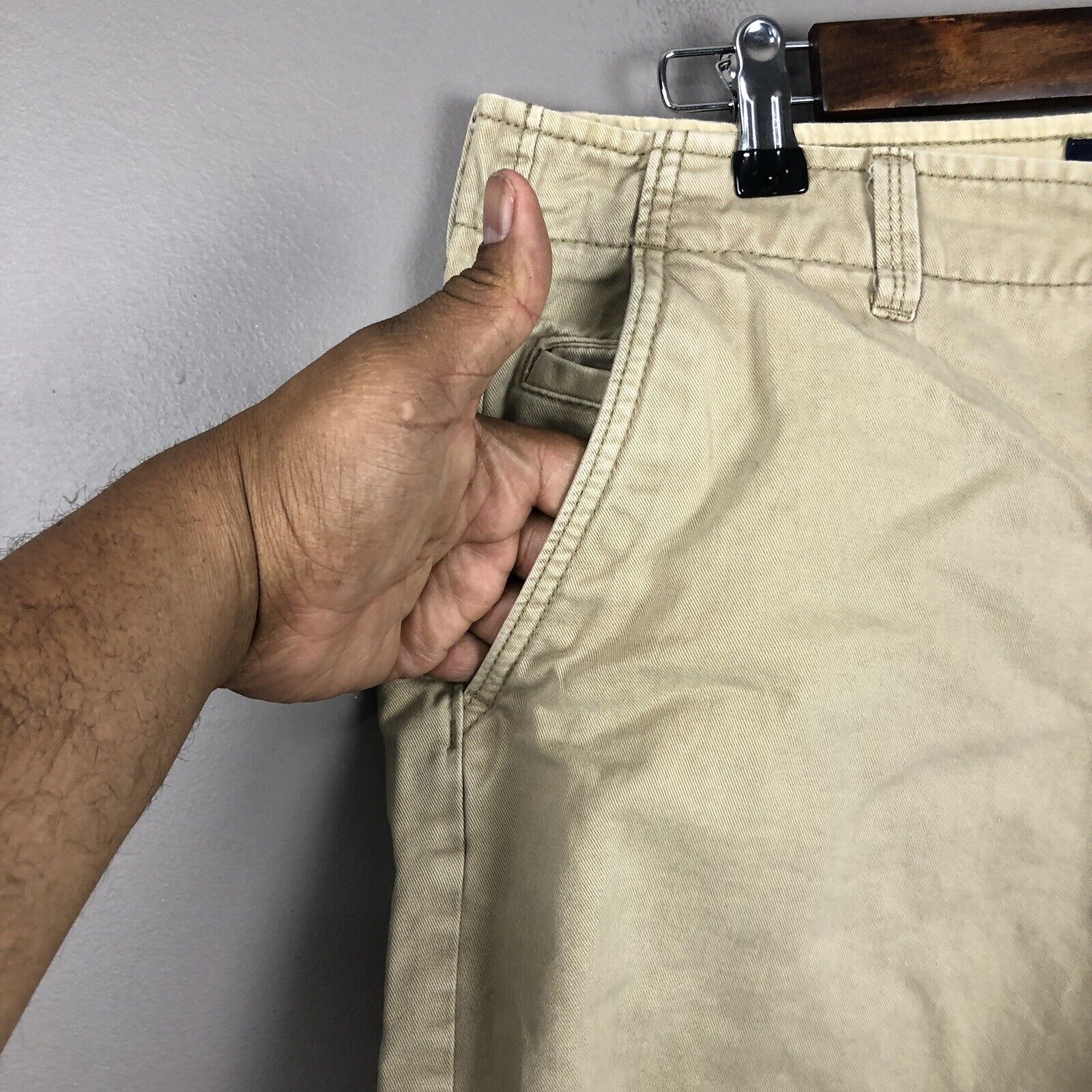 American Eagle Men’s Chino Shorts Size 31w Beige Heavy Casual