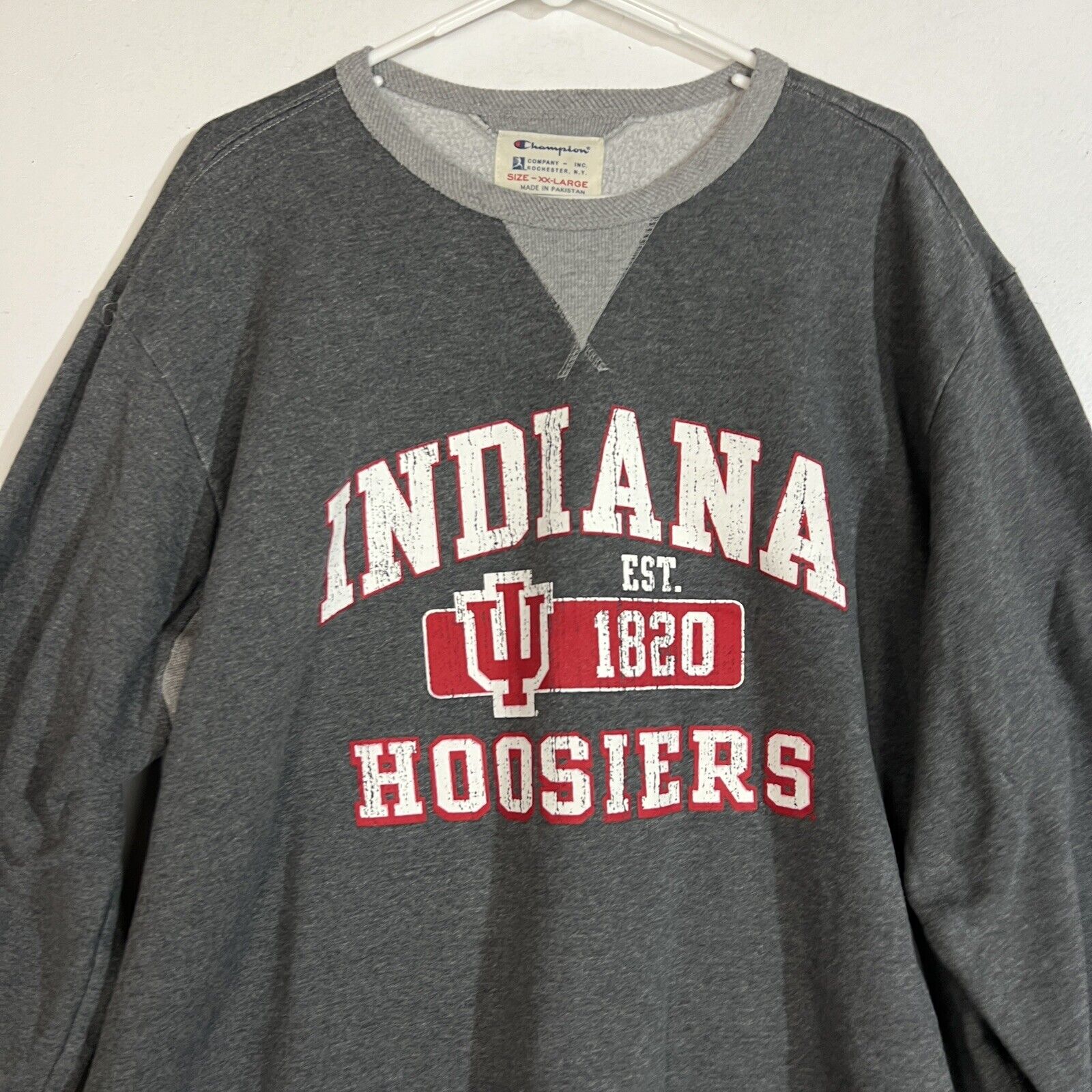 Champion Indiana Hoosiers Sweatshirt Men’s XXL Multicolor Long Sleeve Pullover