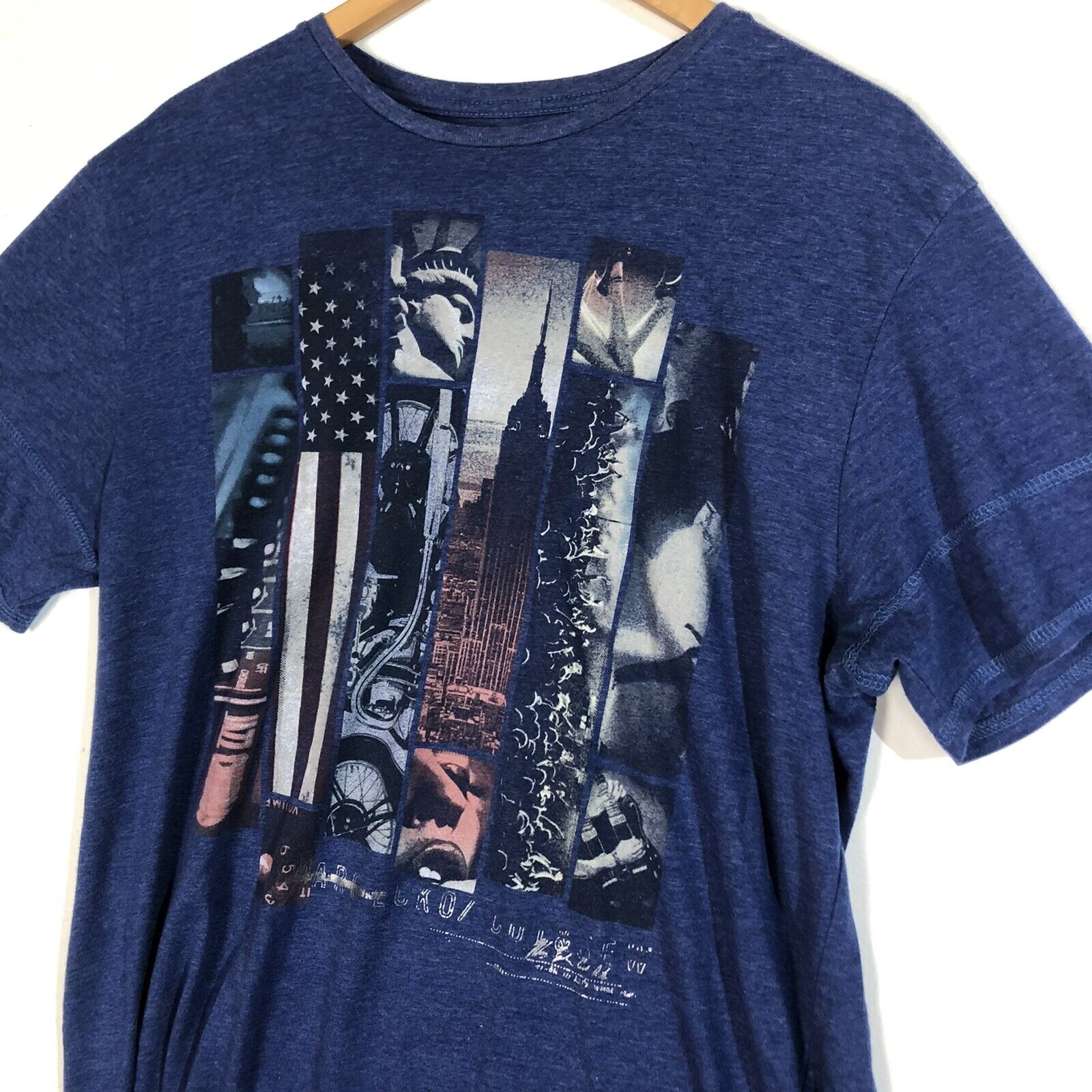 Marc Ecko Cut & Sew T-Shirt Men's Size Large Color Blue