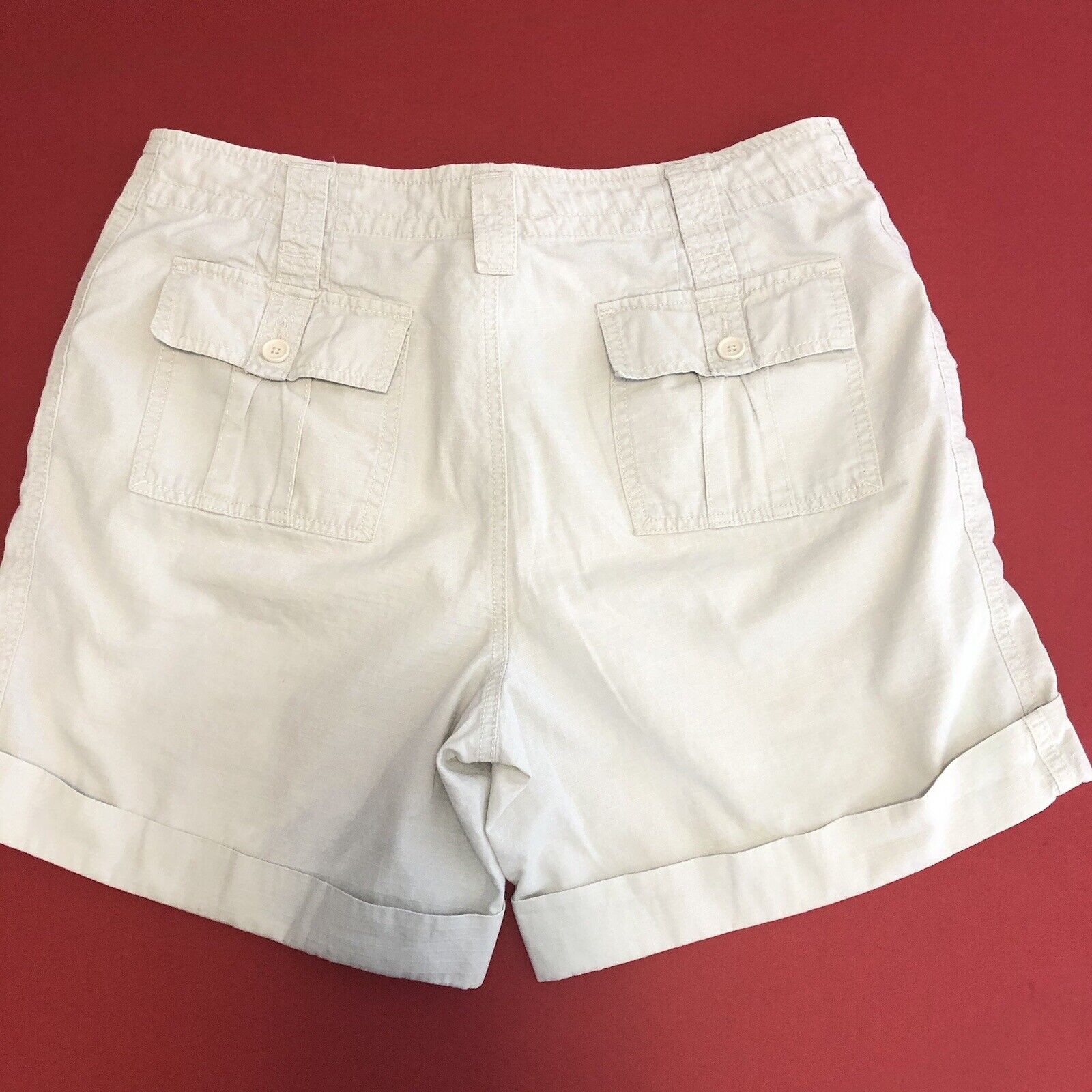 Caribbean Joe Shorts Womens Size 12 Color Beige 0409