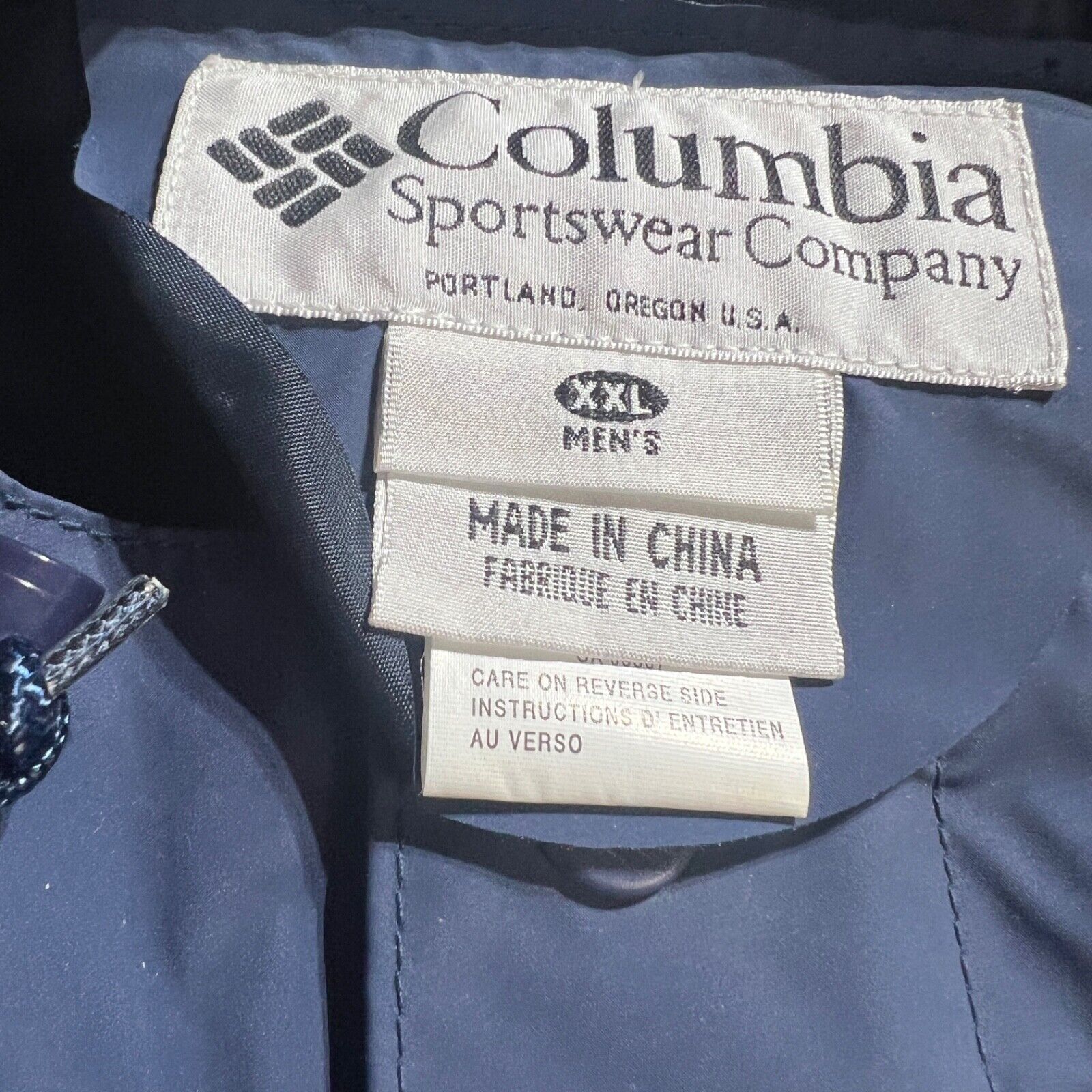 Columbia Sportswear Rain Jacket Men's Size 2XL Multicolor Full Zip