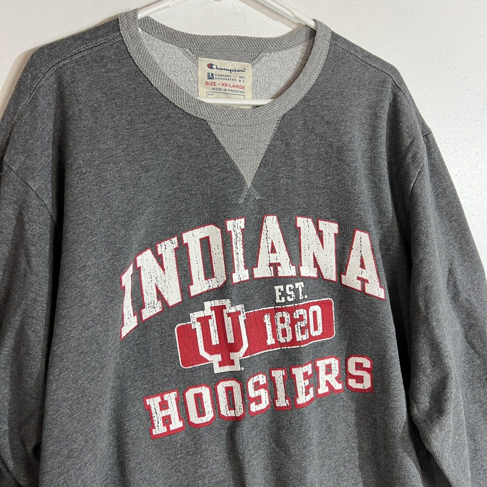 Champion Indiana Hoosiers Sweatshirt Men’s XXL Multicolor Long Sleeve Pullover