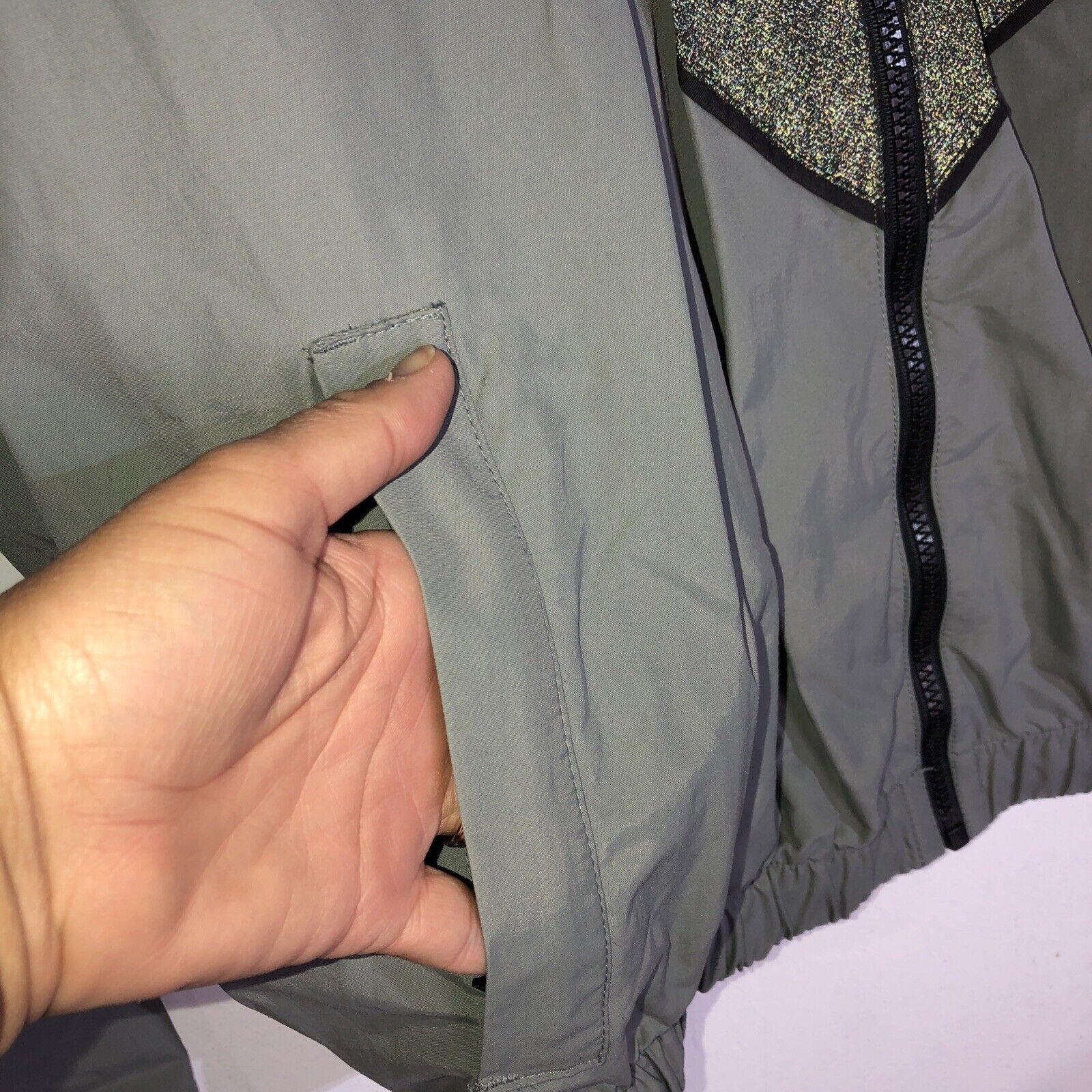 Army Jacket Mens XL Color Gray