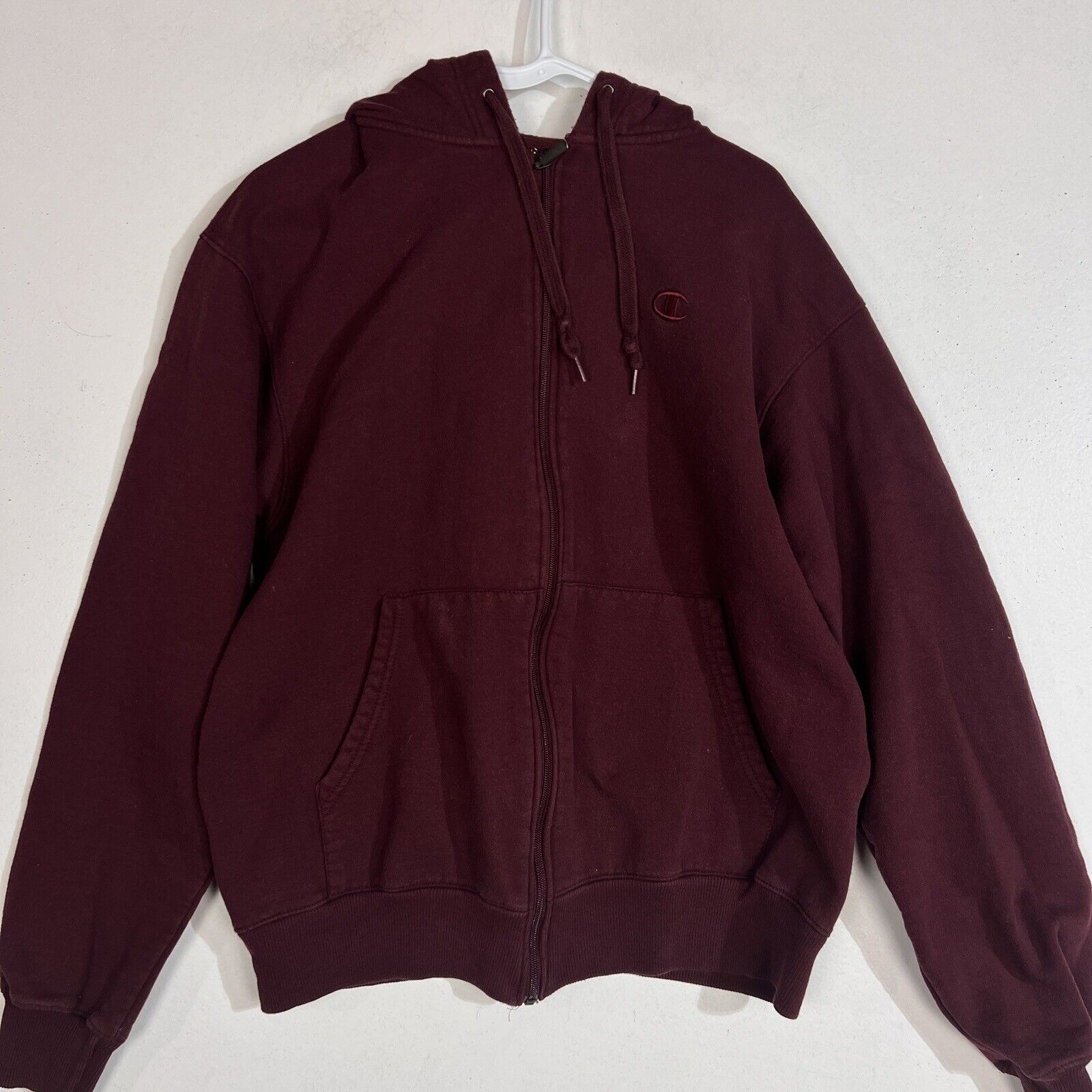 Champion Eco Hoodie Men’s Medium Color Maroon Heavyweight 