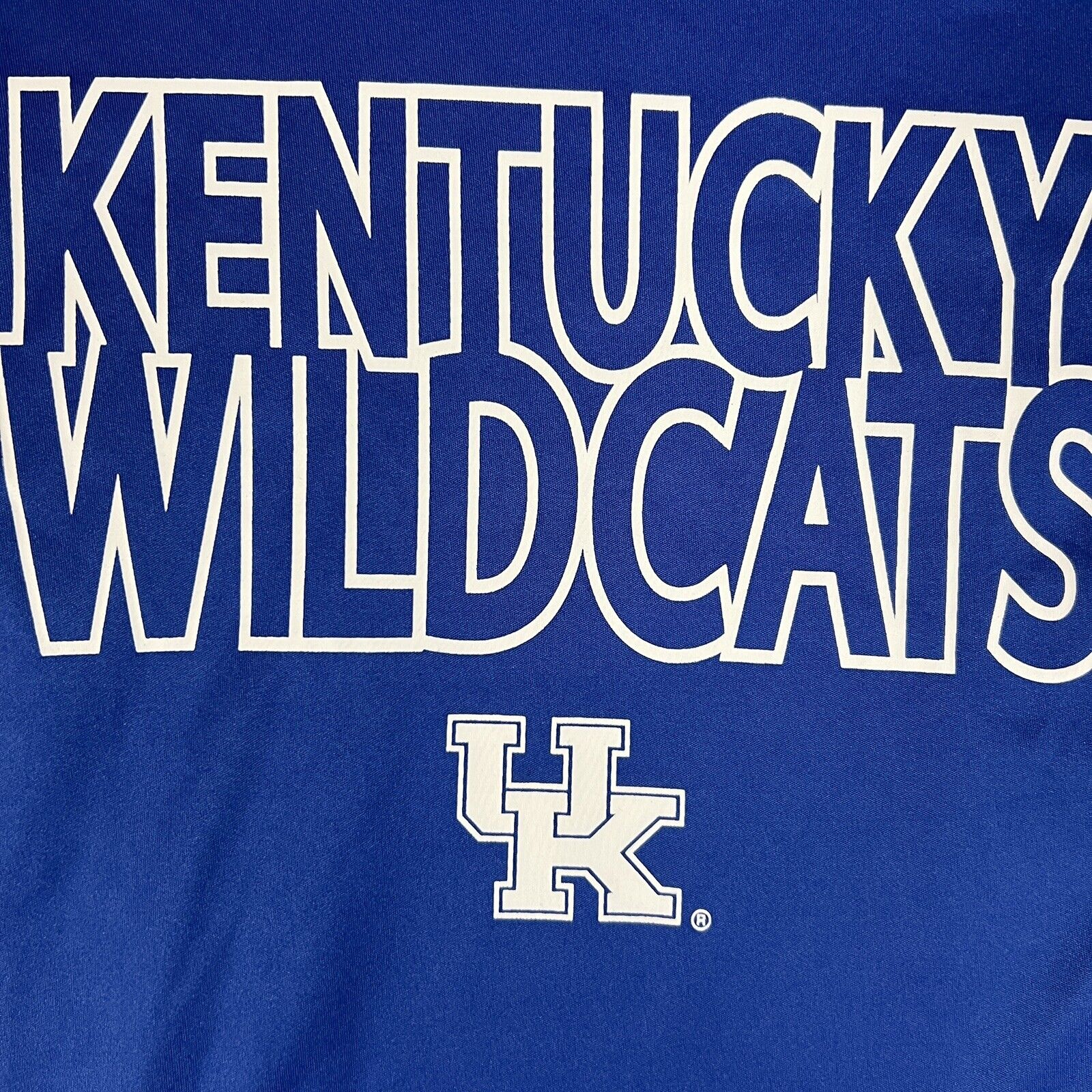Champion Kentucky Wildcats Men’s Shirt Size Small Blue And White NCAA