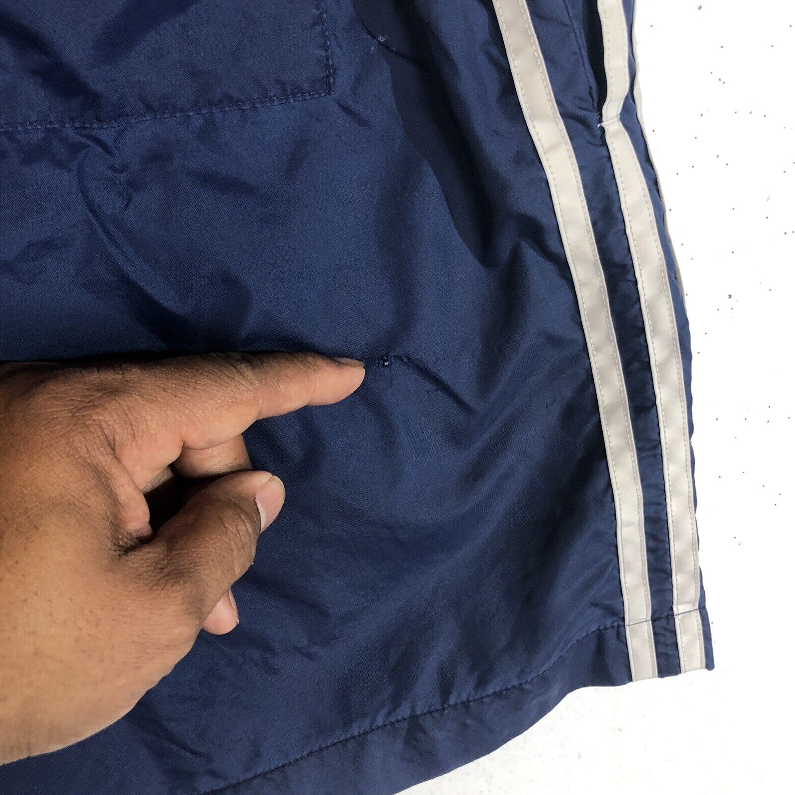 Vintage Adidas Swim Trunks Men’s Size XL Color Blue And White (Mesh Lined)