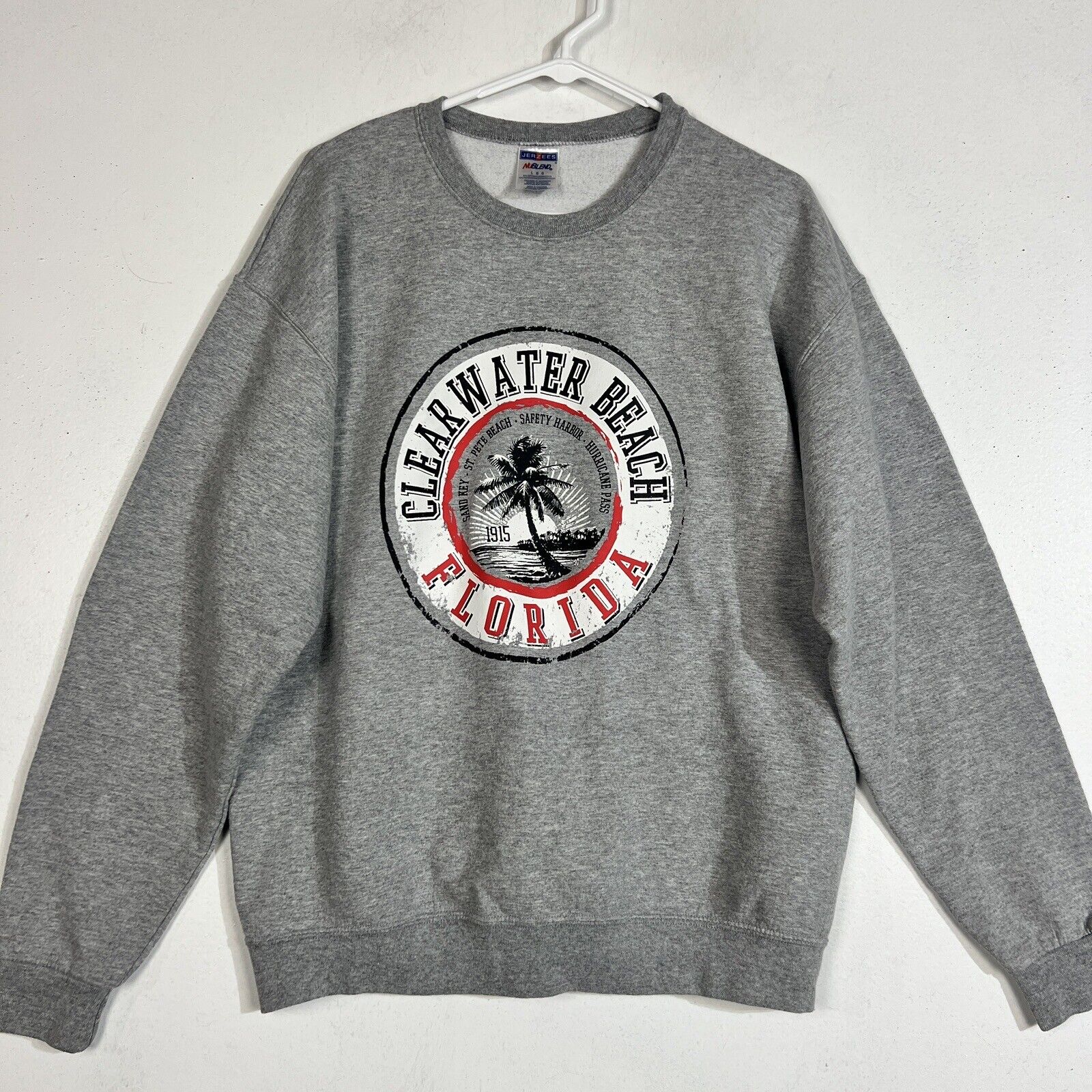 Clearwater Beach Florida Sweatshirt  Adult Large Multicolor Longsleeve 5304