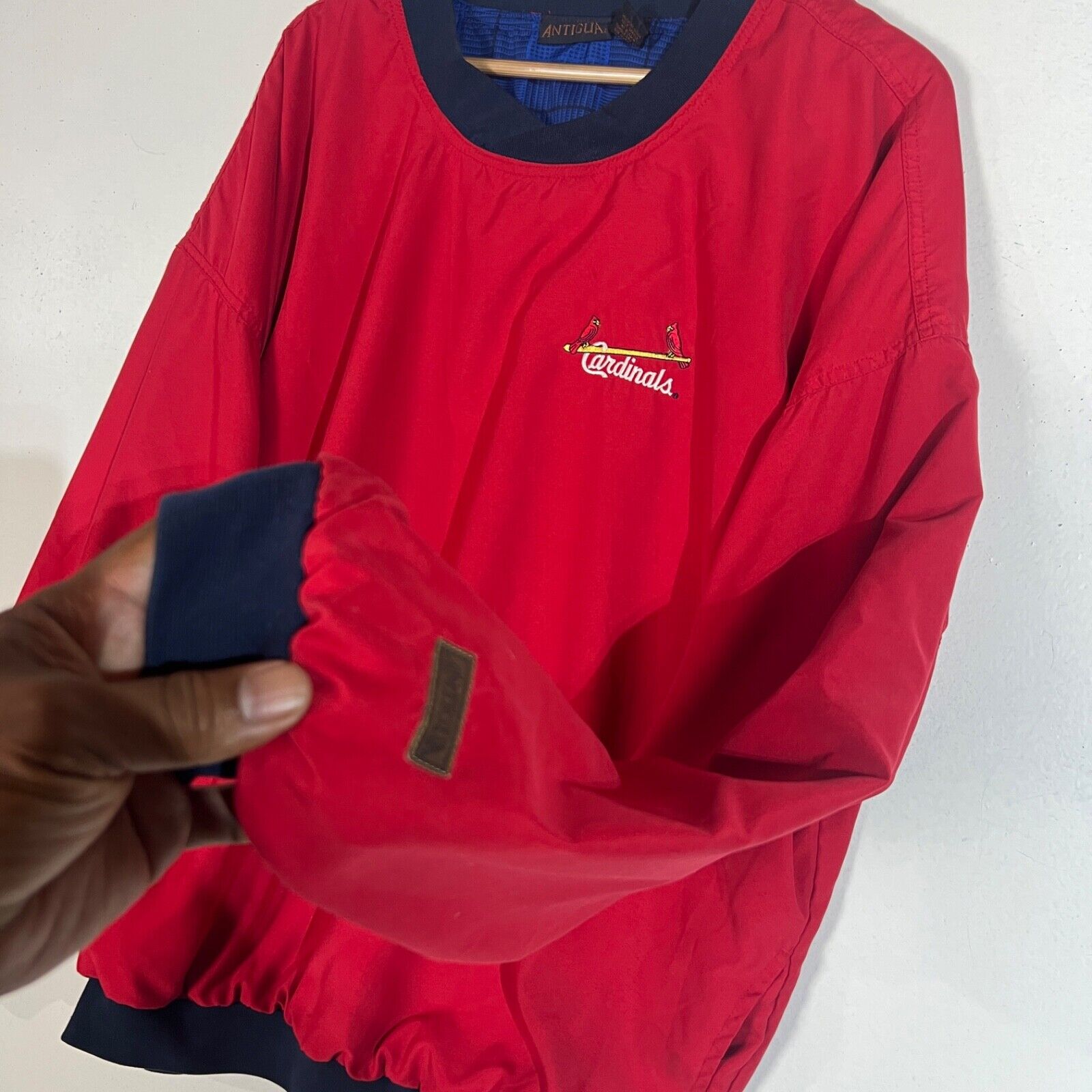 Antigua St. Louis Cardinals Jacket Men's Size XL Multicolor Long Sleeve Pullover