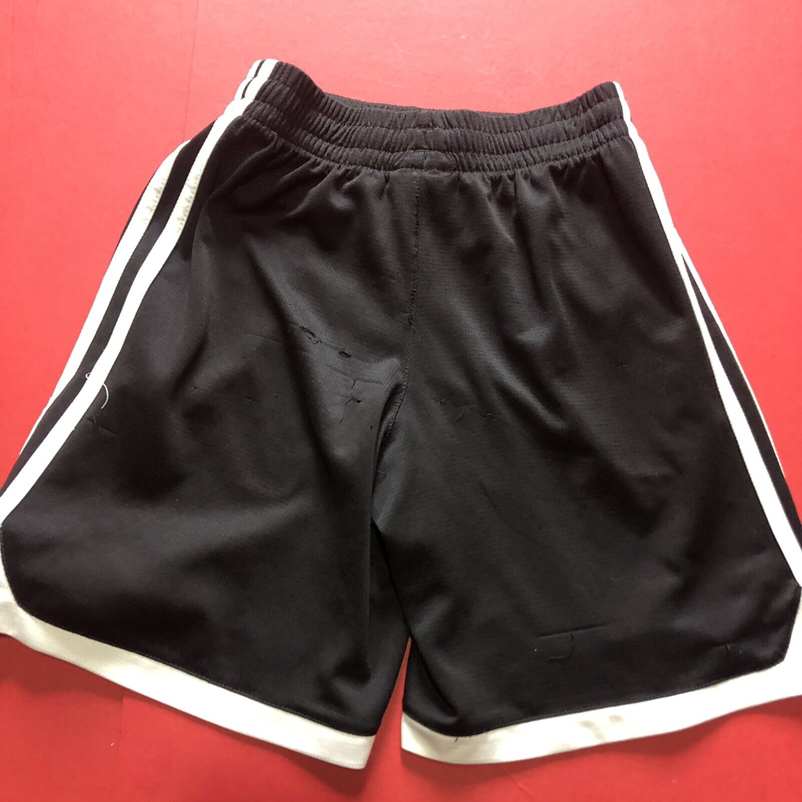 Adidas Soccer Shorts Kids Size Small (8) Black And White (0911)