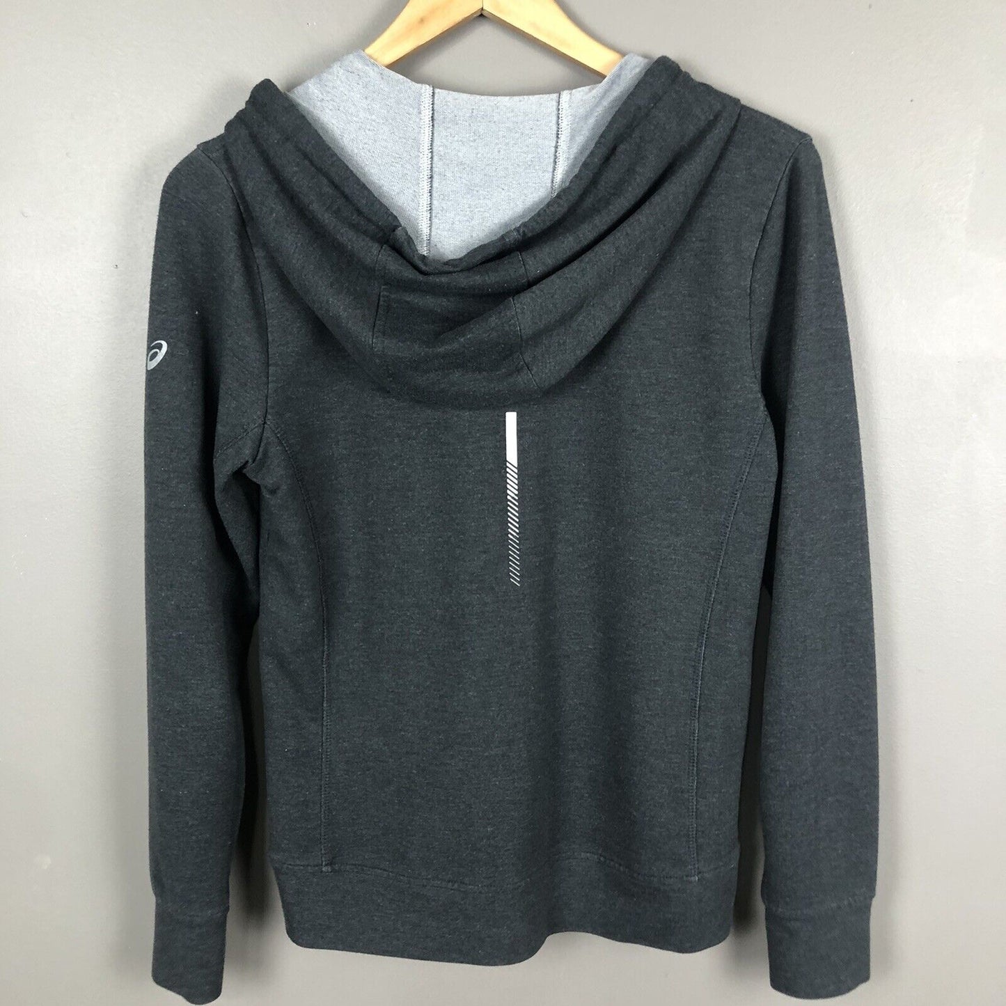 Asics Full Zip Women’s Hoodie Size Small Gray Long Sleeve Running