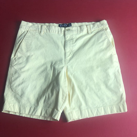 Chaps Shorts Stretch Mens Size 36 Color Yellow. 0024