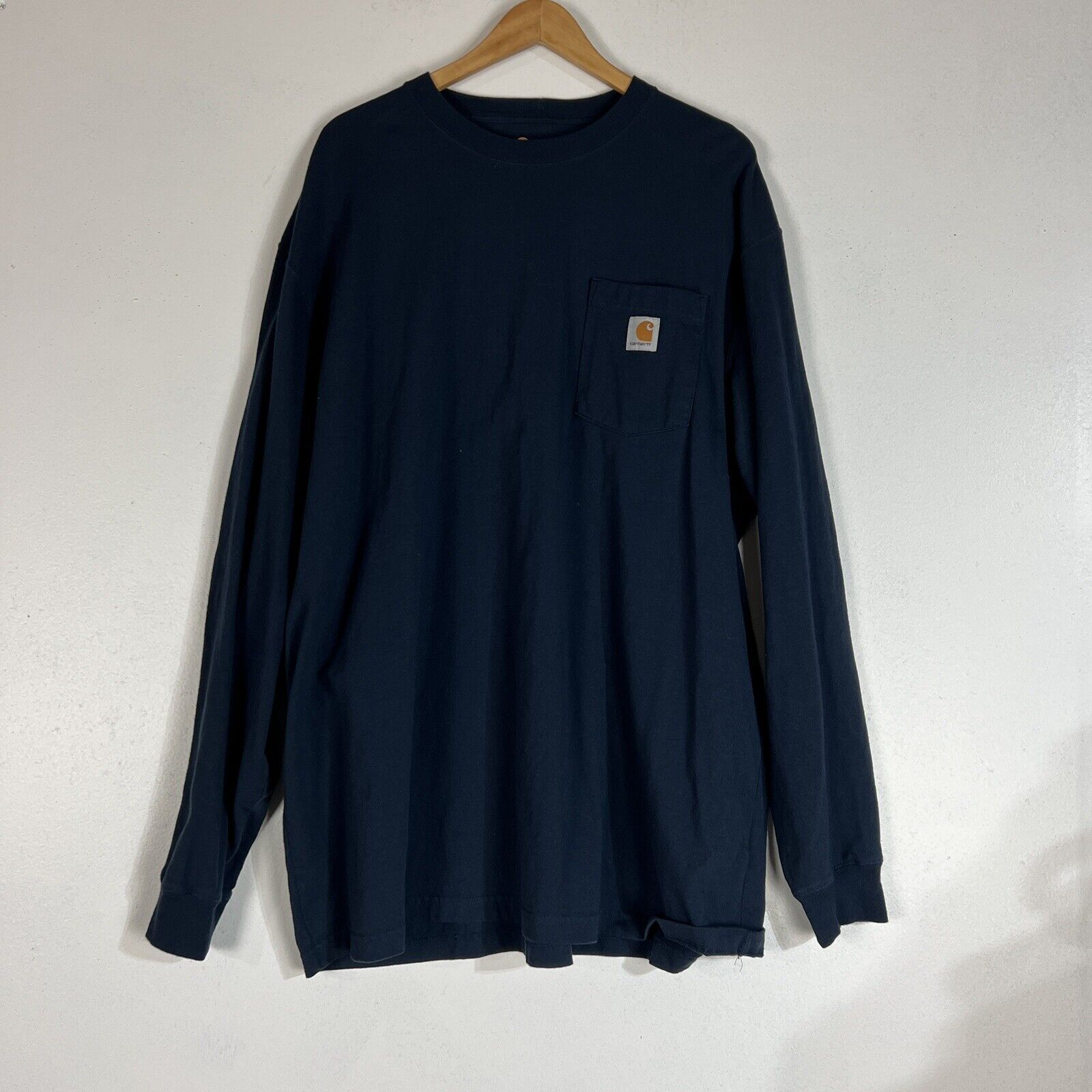 Carhartt Men’s Long Sleeve T-Shirt Size 2XL Color Blue (Pre-Owned)