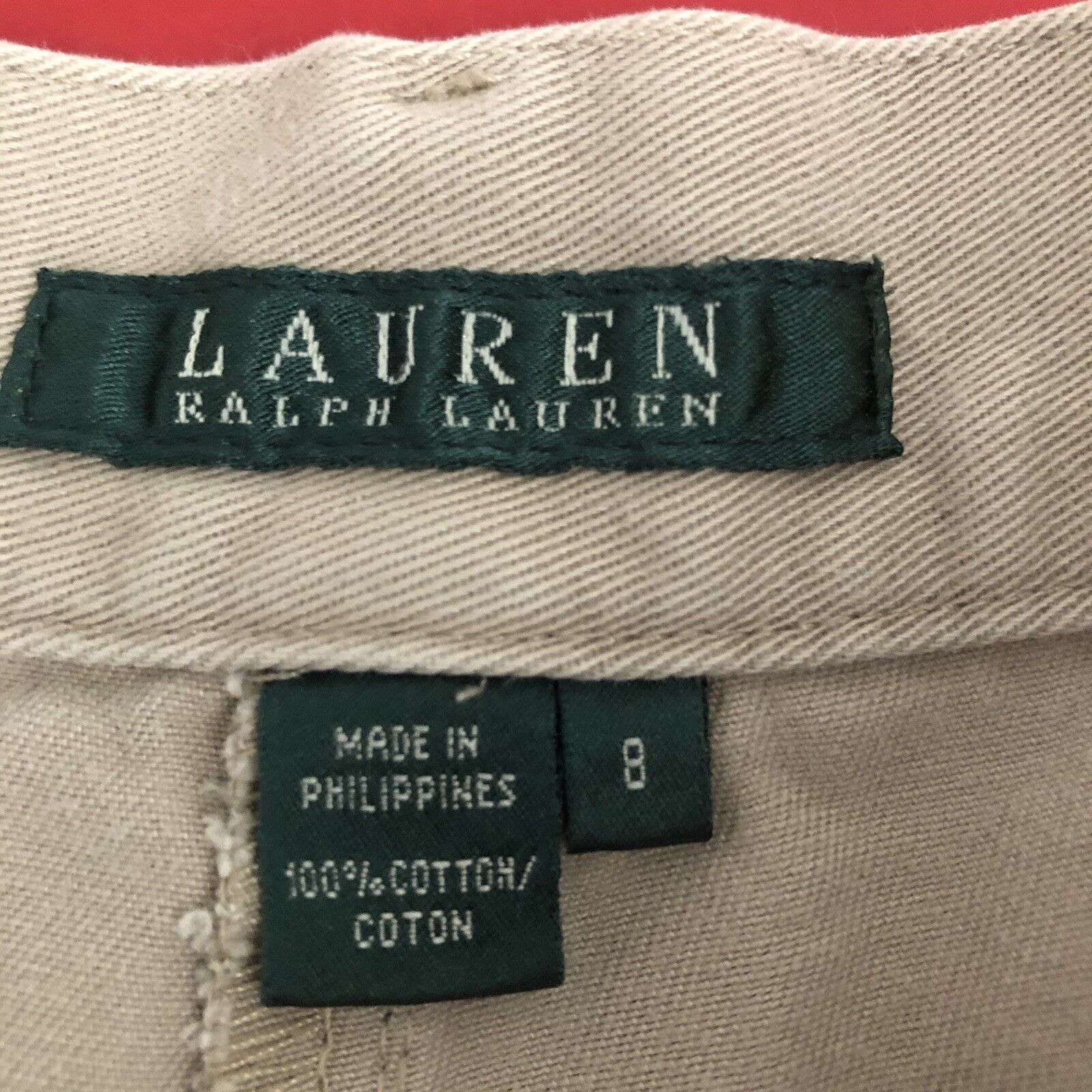 Lauren Ralph Lauren Shorts Womens Size 8 Color Khaki. 0421