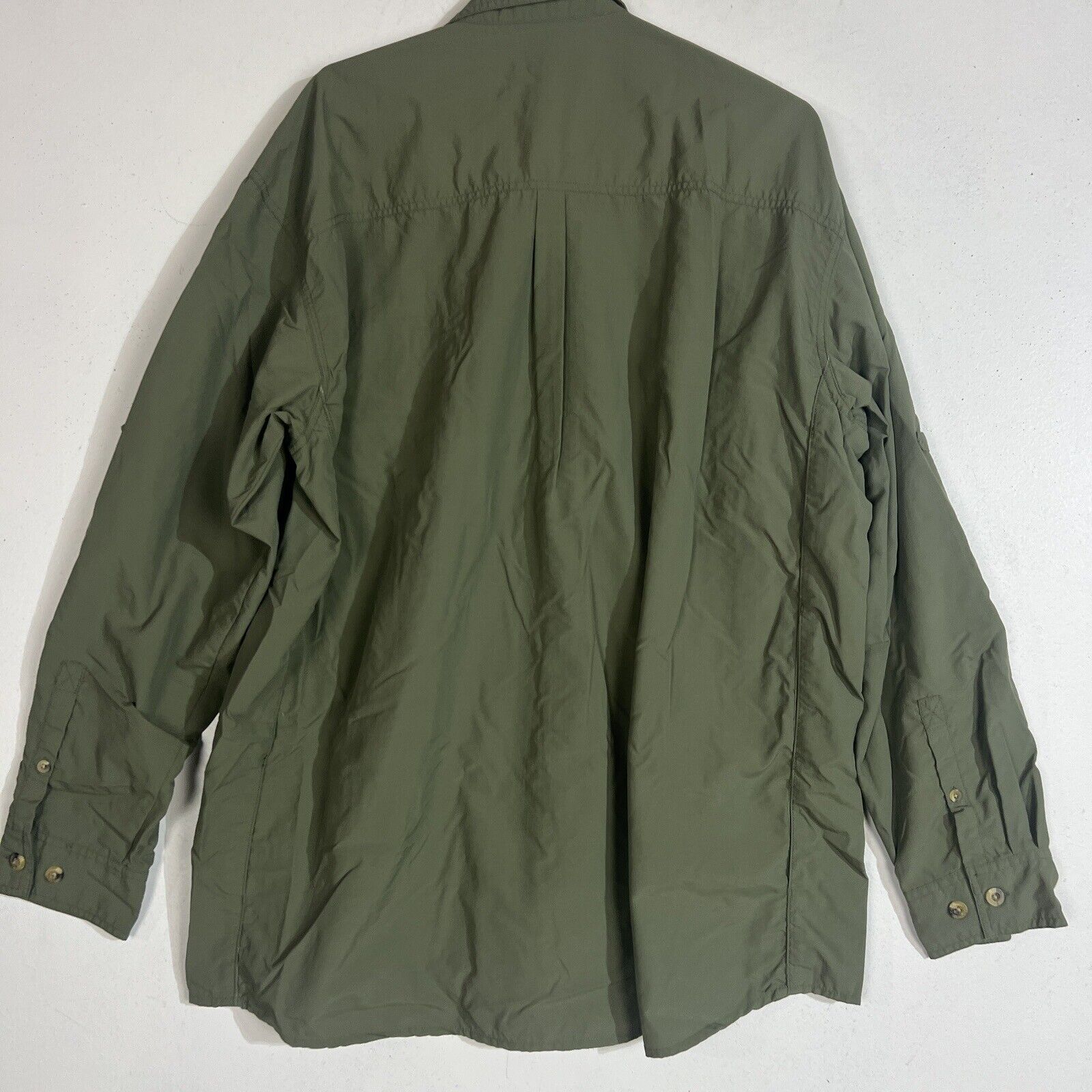 Campmor Shirt Men’s XL Color Green Long Sleeve Lightweight 6608
