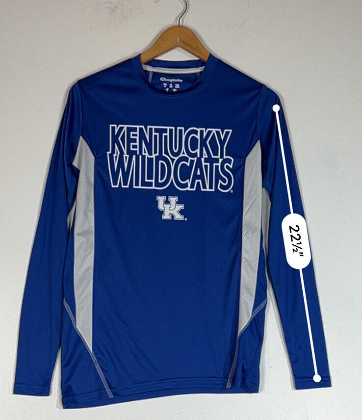 Champion Kentucky Wildcats Men’s Shirt Size Small Blue And White NCAA